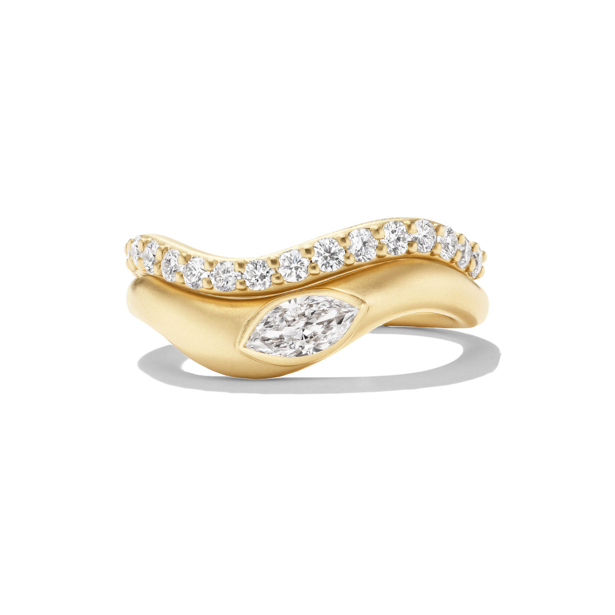 ZOE DIAMOND THUMB RING STACK