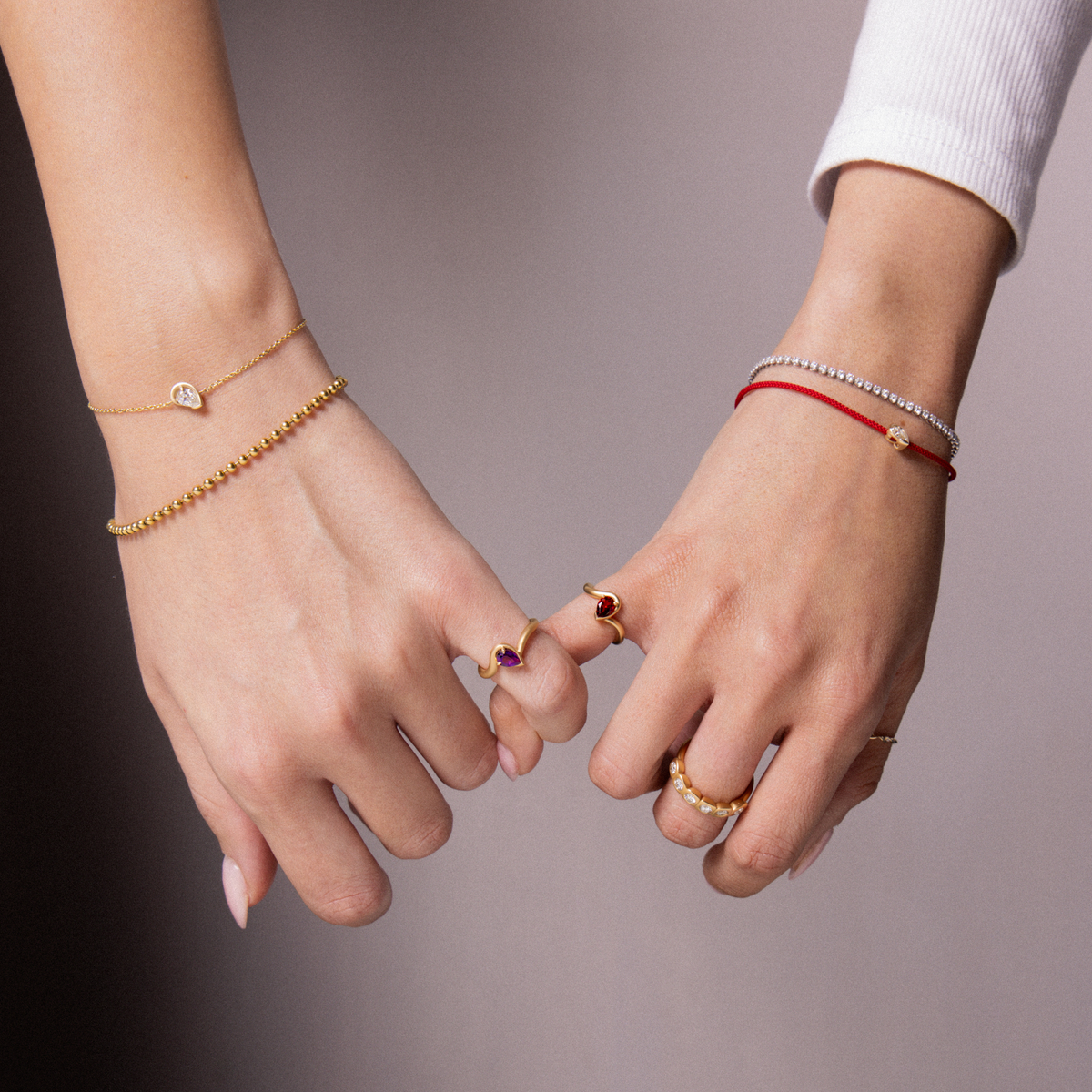 AARYAH| BLAIRE 14KT BALL CHAIN BRACELET