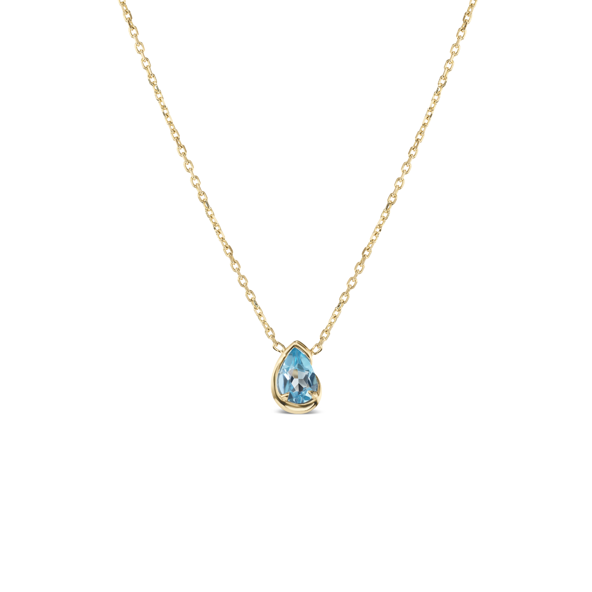 bb thelma necklace - swiss blue topaz