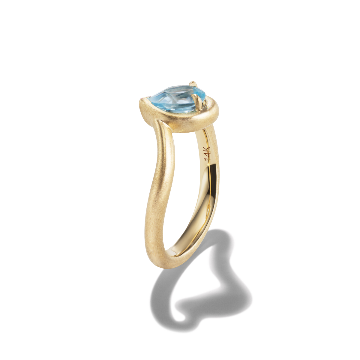 BB THELMA Swiss Blue Topaz, side view