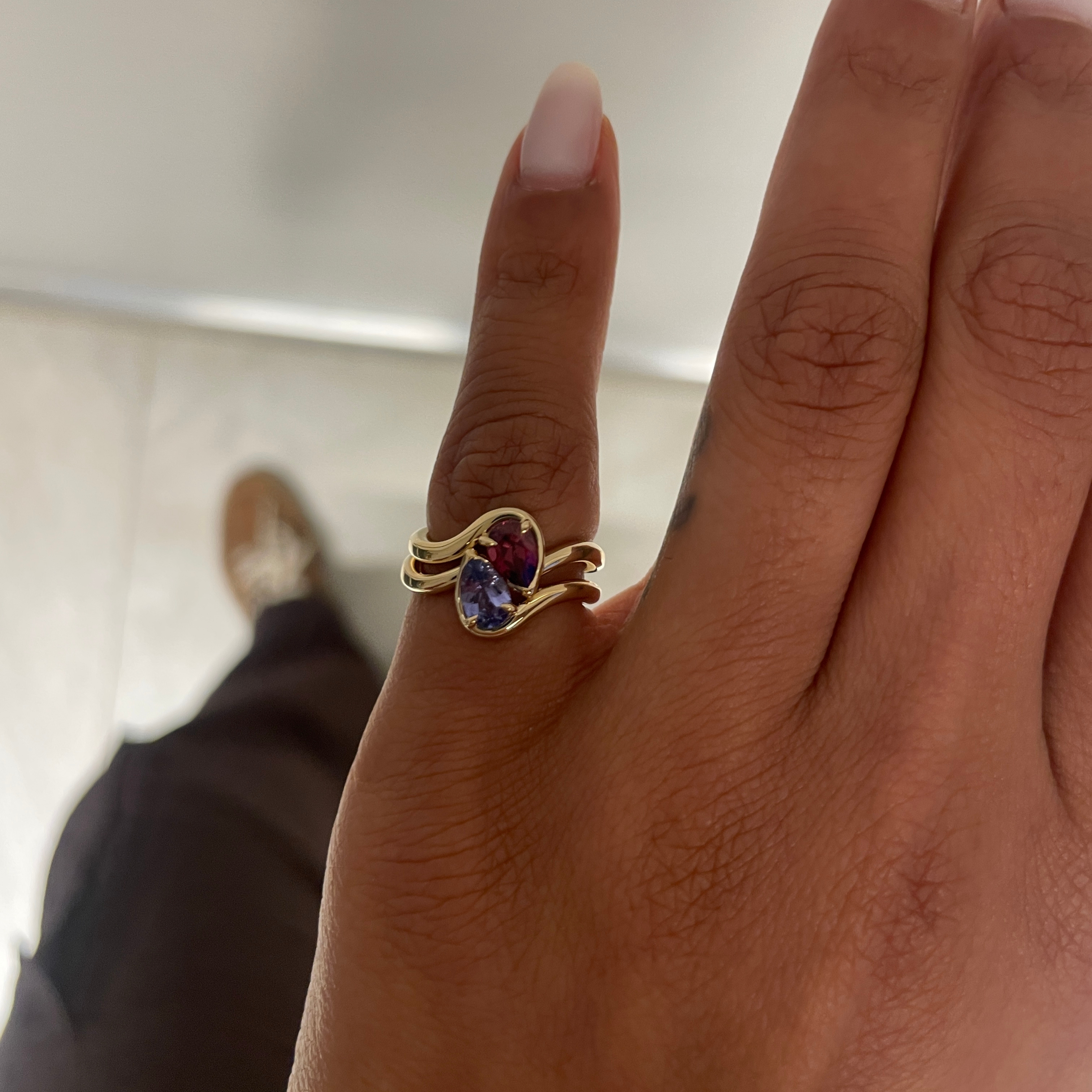 BB THELMA TANZANITE PINKY RING