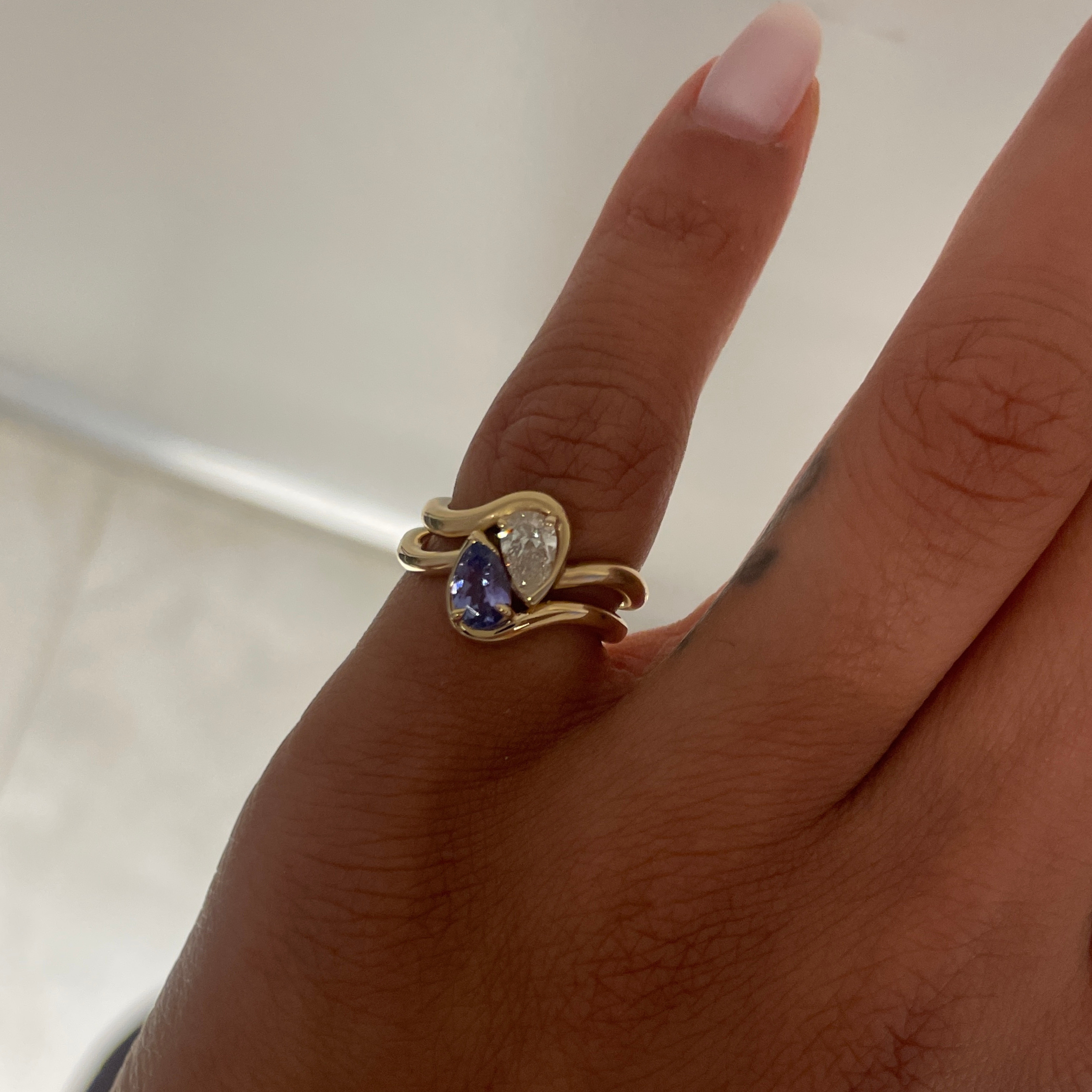 BB THELMA TANZANITE PINKY RING