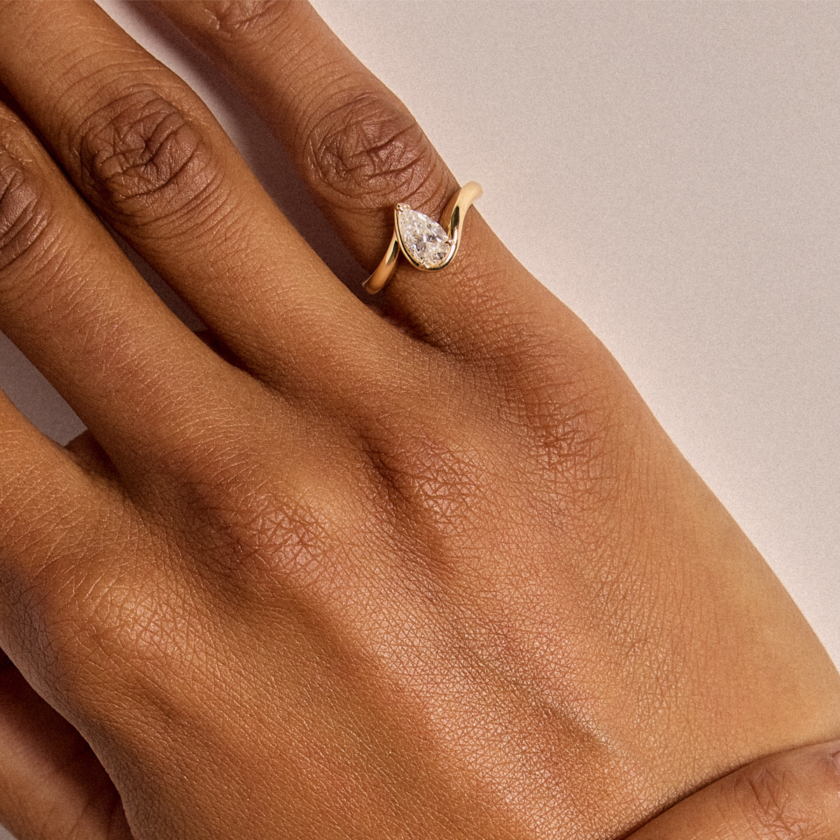 AARYAH | BB TALIA WHITE DIAMOND PINKY RING