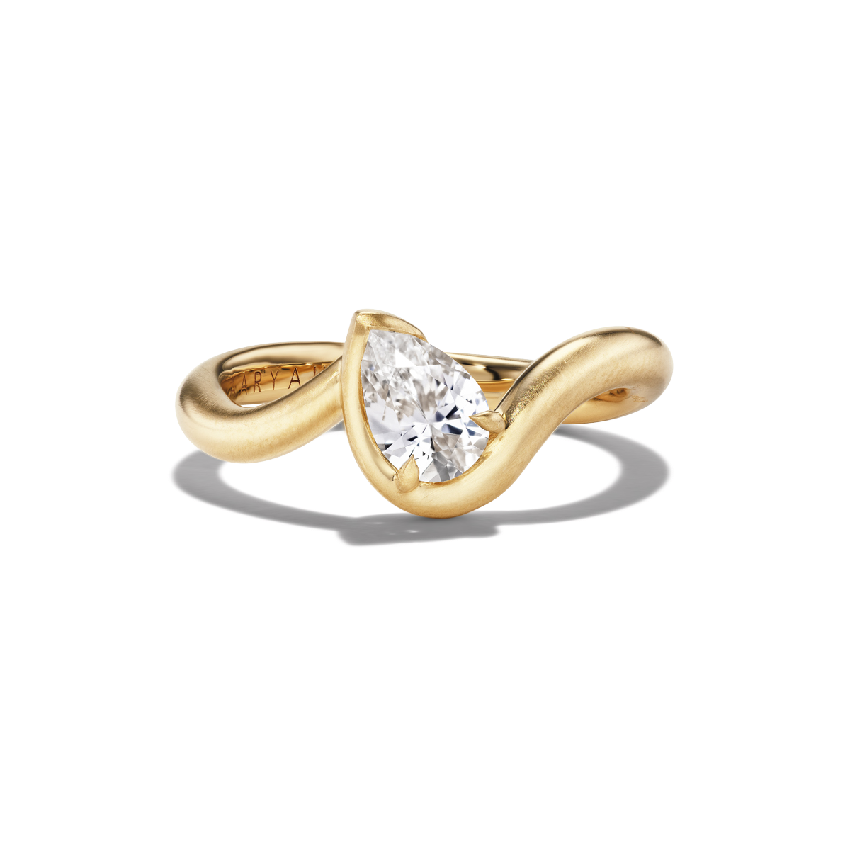 BB THELMA WHITE SAPPHIRE PINKY RING