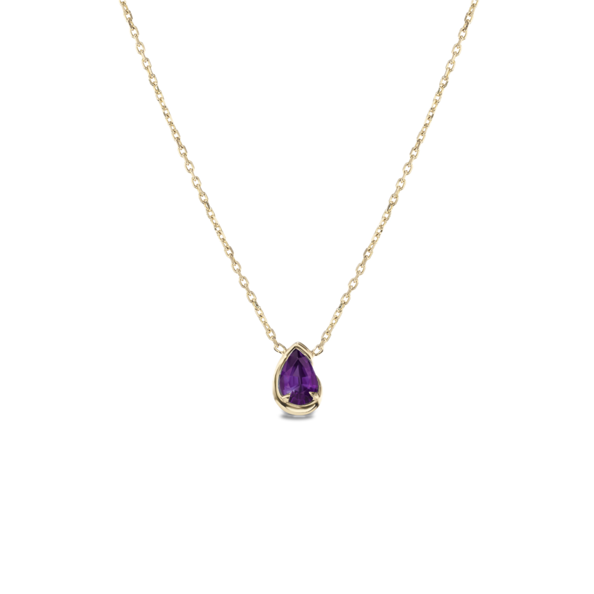 BB Thelma Necklace Amethyst 14k yellow gold