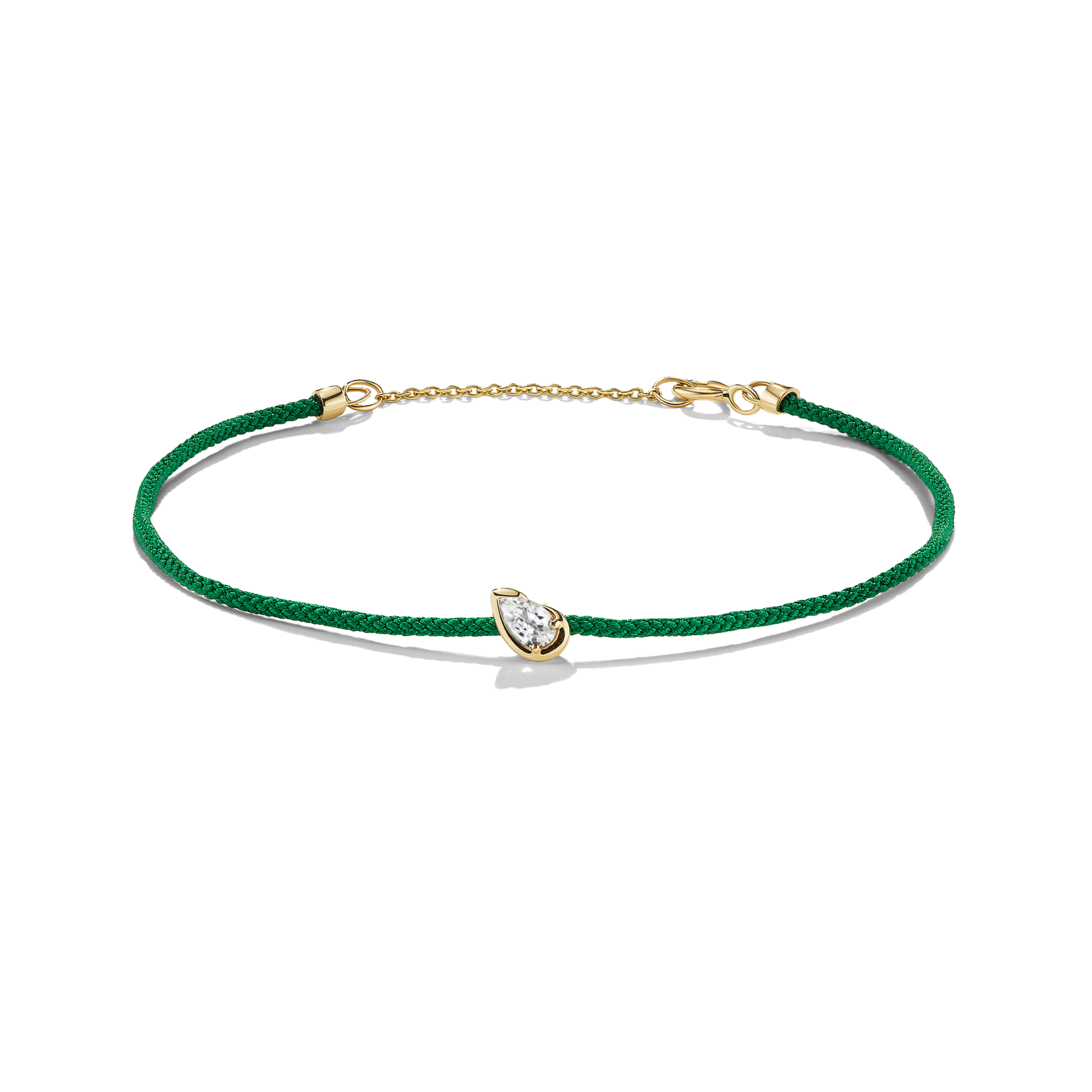 BB THELMA WHITE DIAMOND CORD BRACELET
