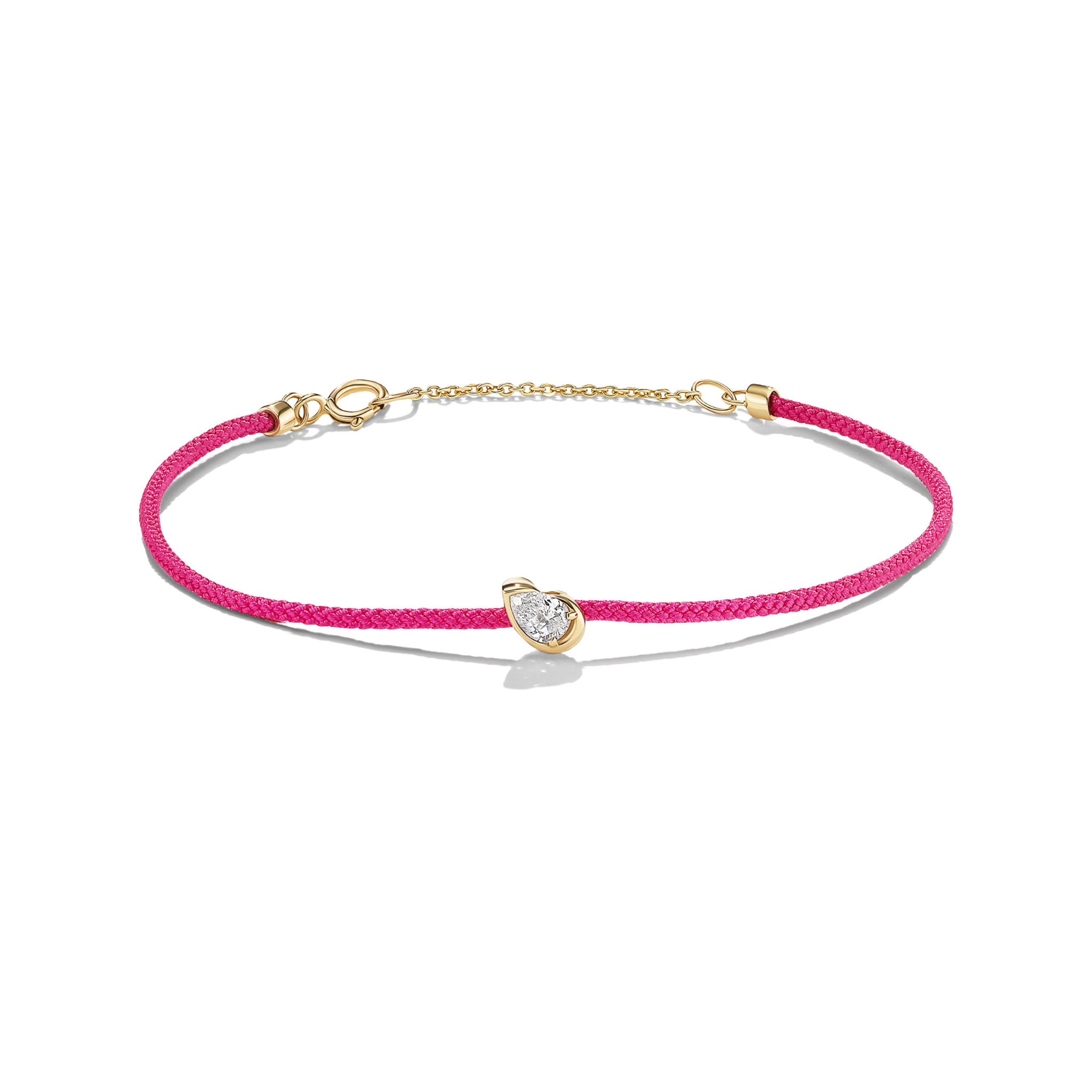 BB THELMA WHITE DIAMOND CORD BRACELET