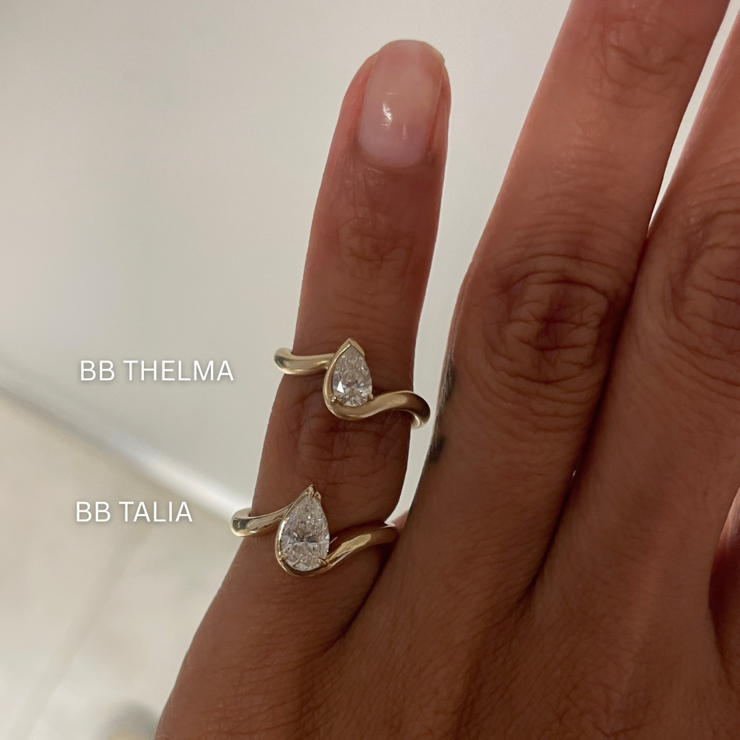 AARYAH | BB TALIA BROWN DIAMOND PINKY RING