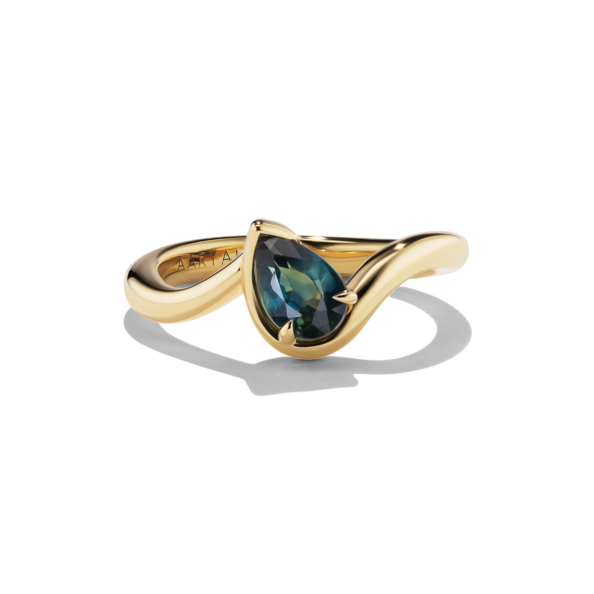 AARYAH | BB THELMA TEAL SAPPHIRE PINKY RING
