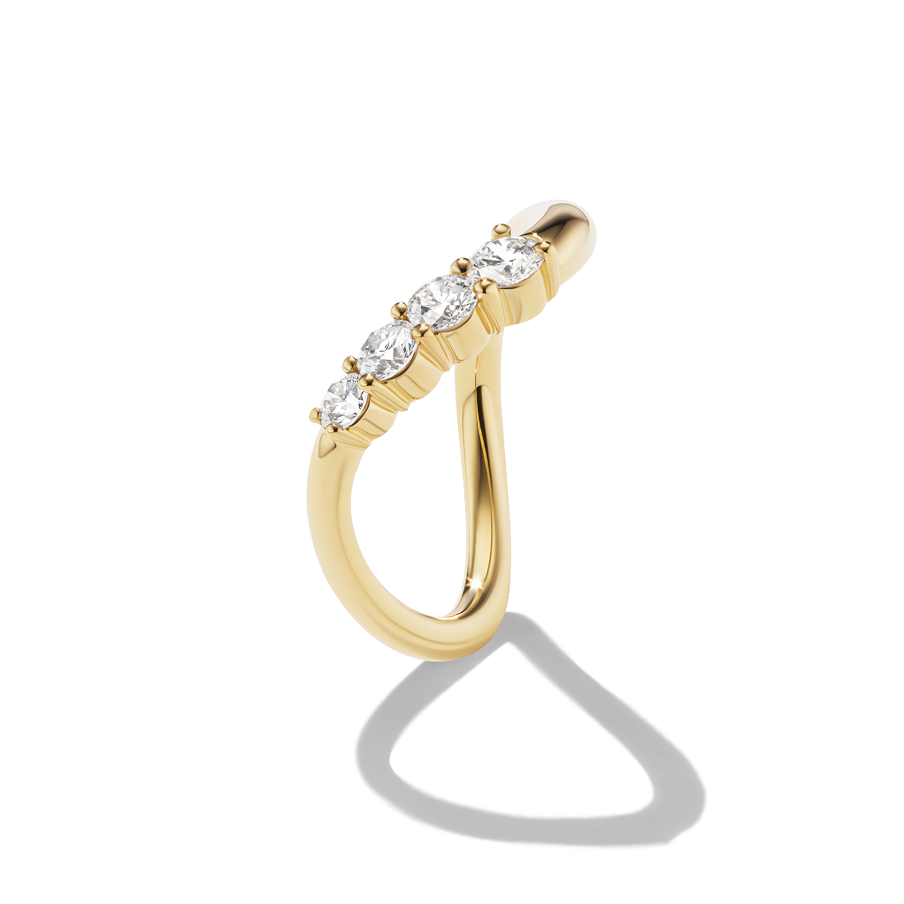 BESPOKE GRADUATED DIAMOND CONTOUR BAND