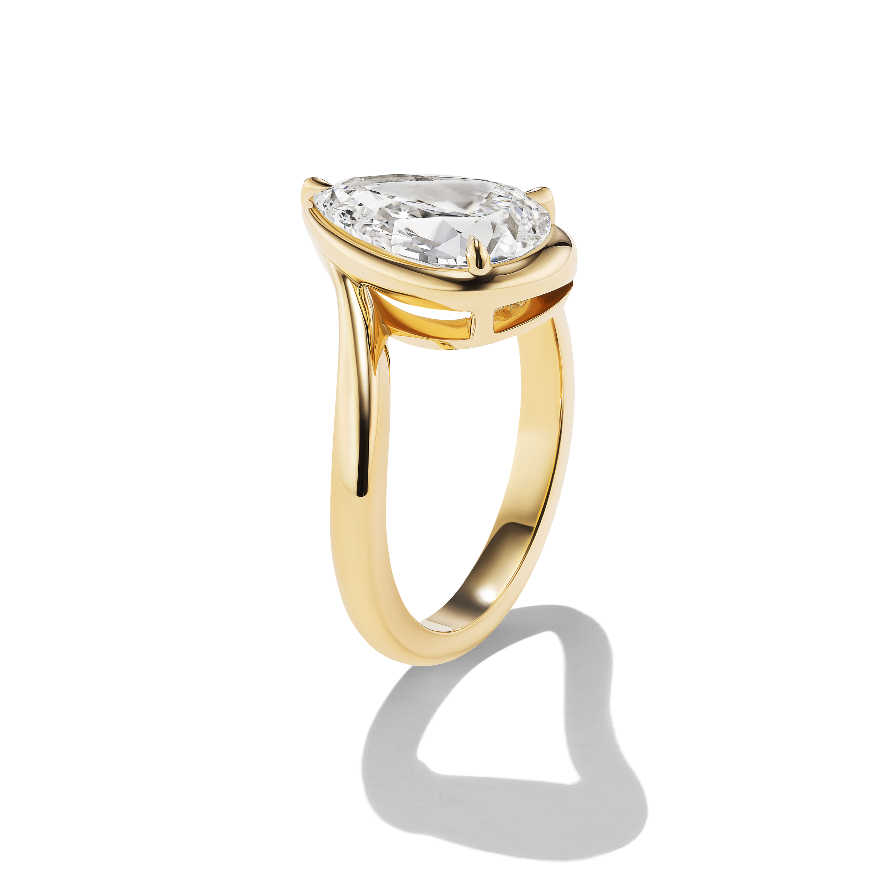 BESPOKE WHITE PEAR TALIA RING