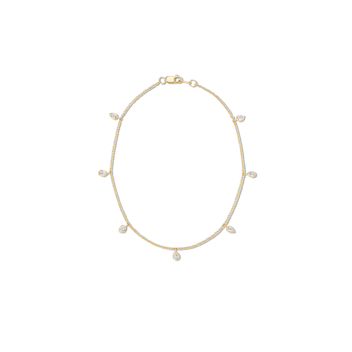 AARYAH | BRONX WHITE DIAMOND ANKLET