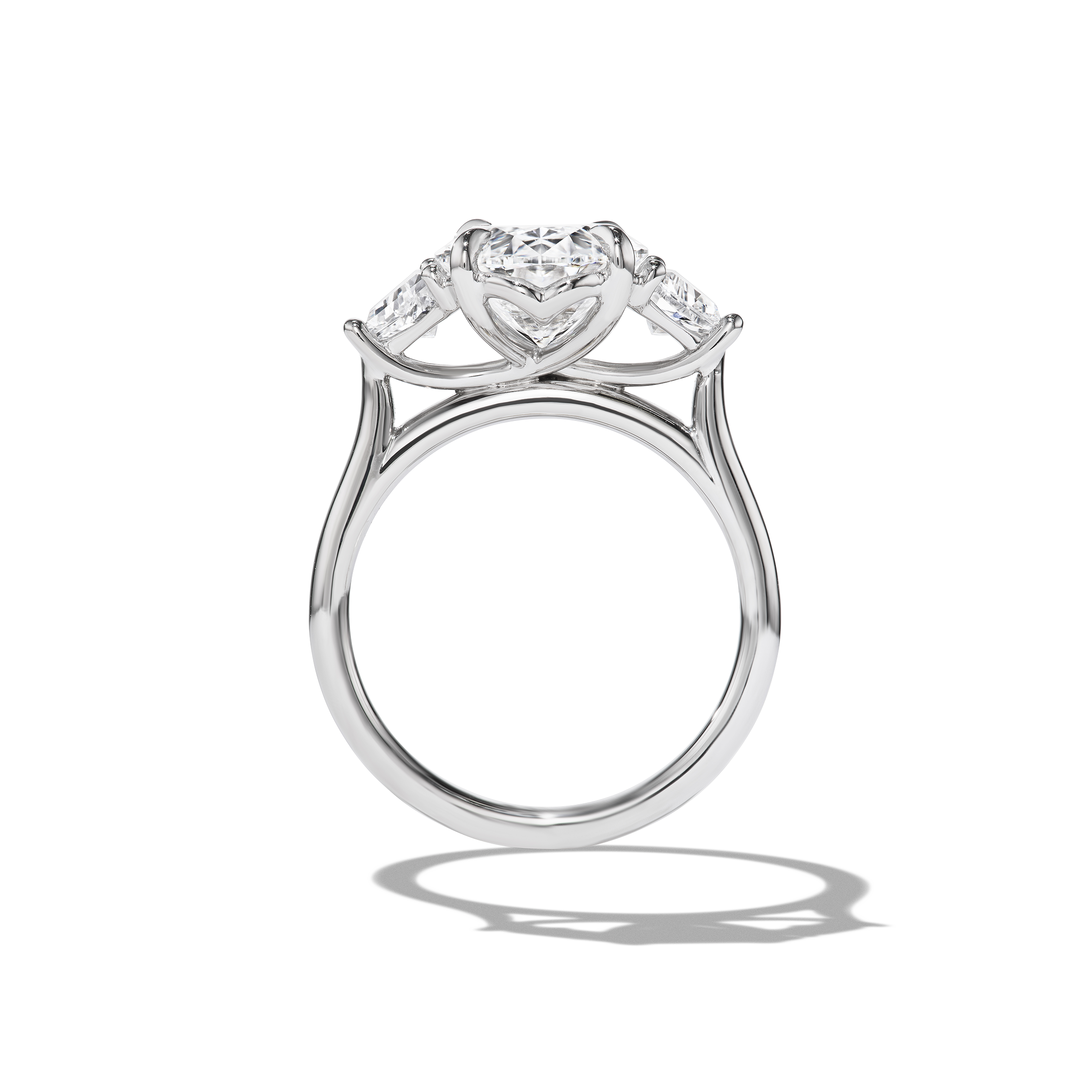 BESPOKE OVAL THREE STONE RING