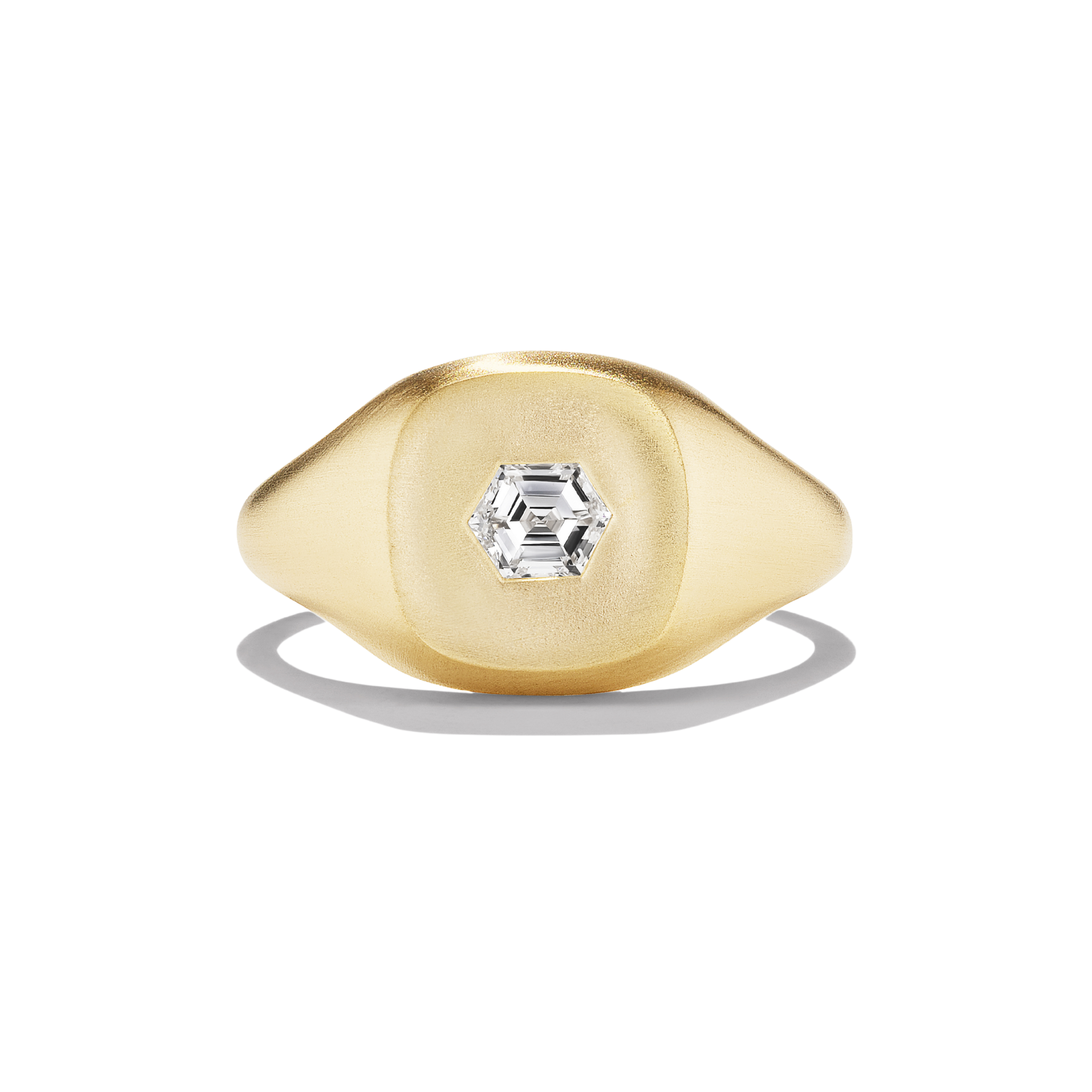 DIAMOND BODHI SIGNET PINKY RING