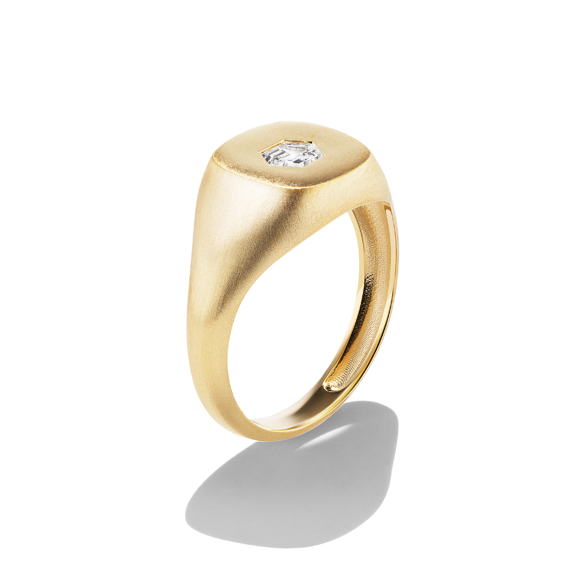DIAMOND BODHI SIGNET PINKY RING