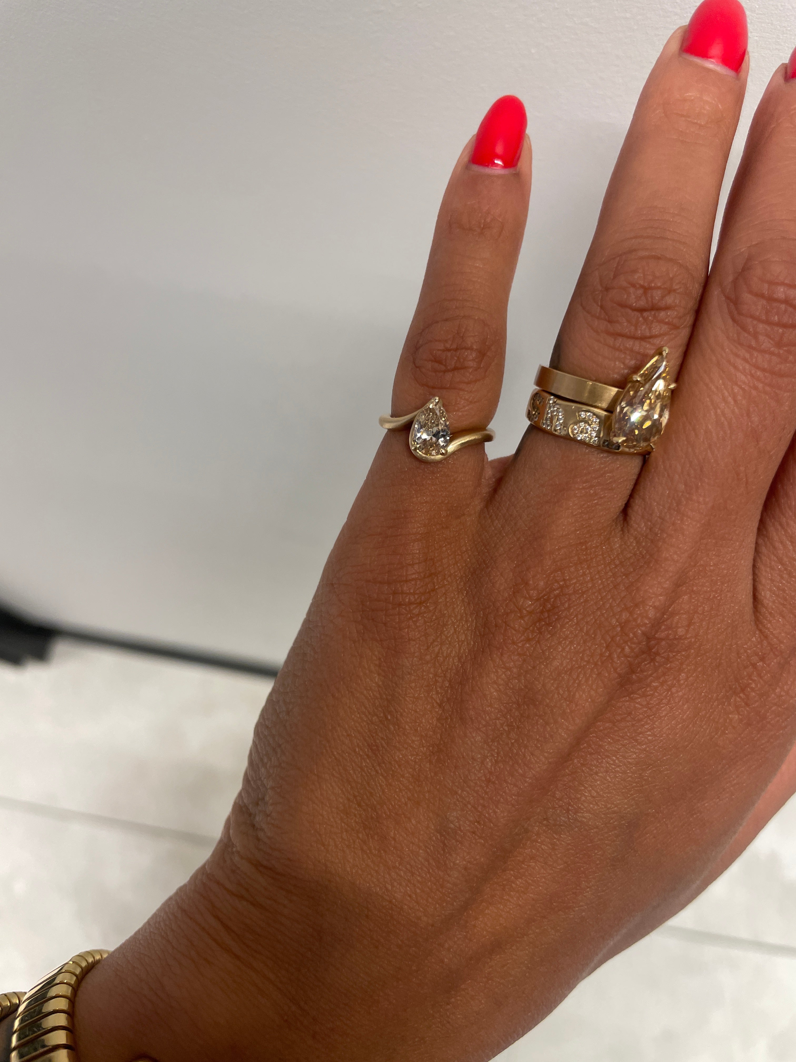 BB TALIA BROWN DIAMOND PINKY RING