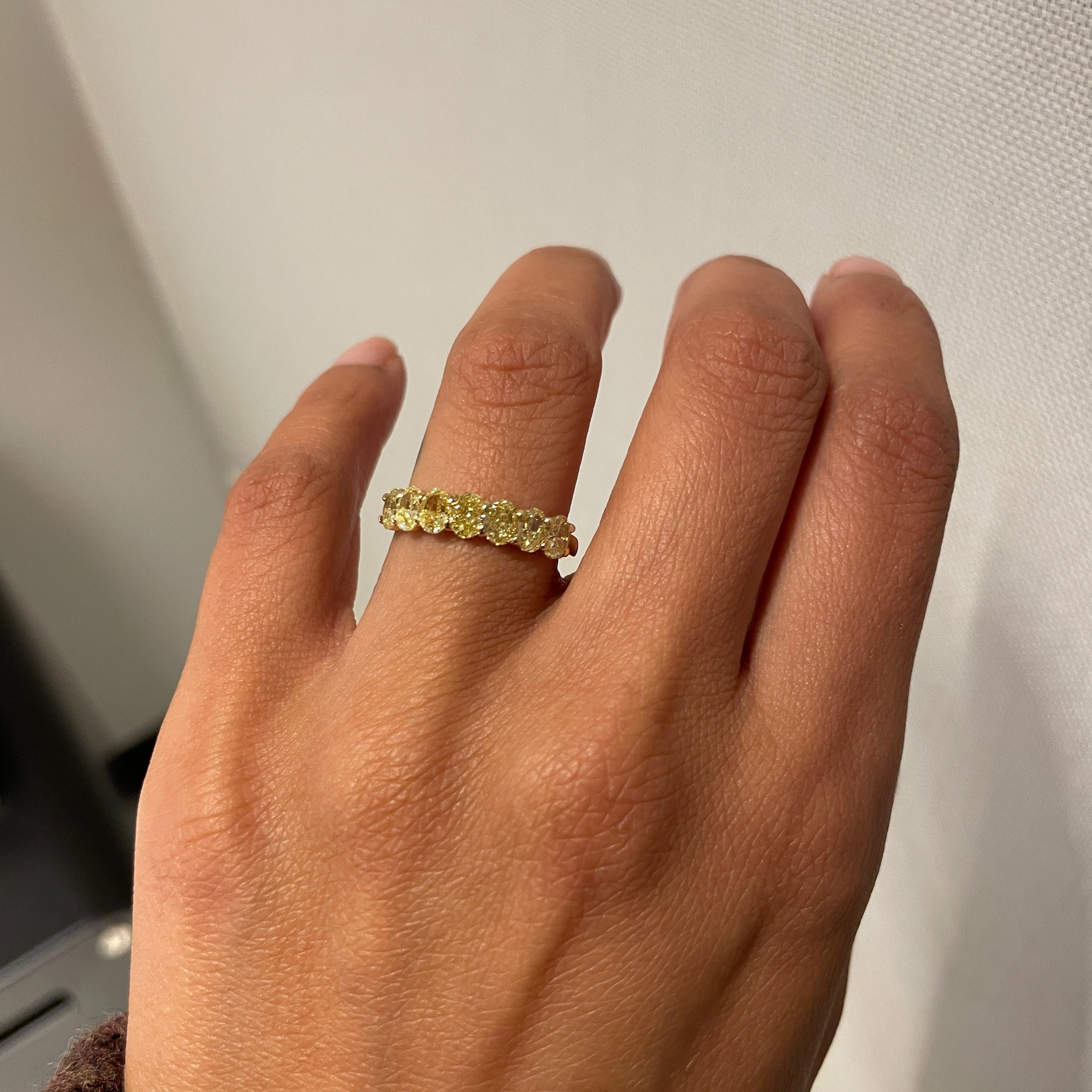 AVA YELLOW DIAMOND HALF BAND