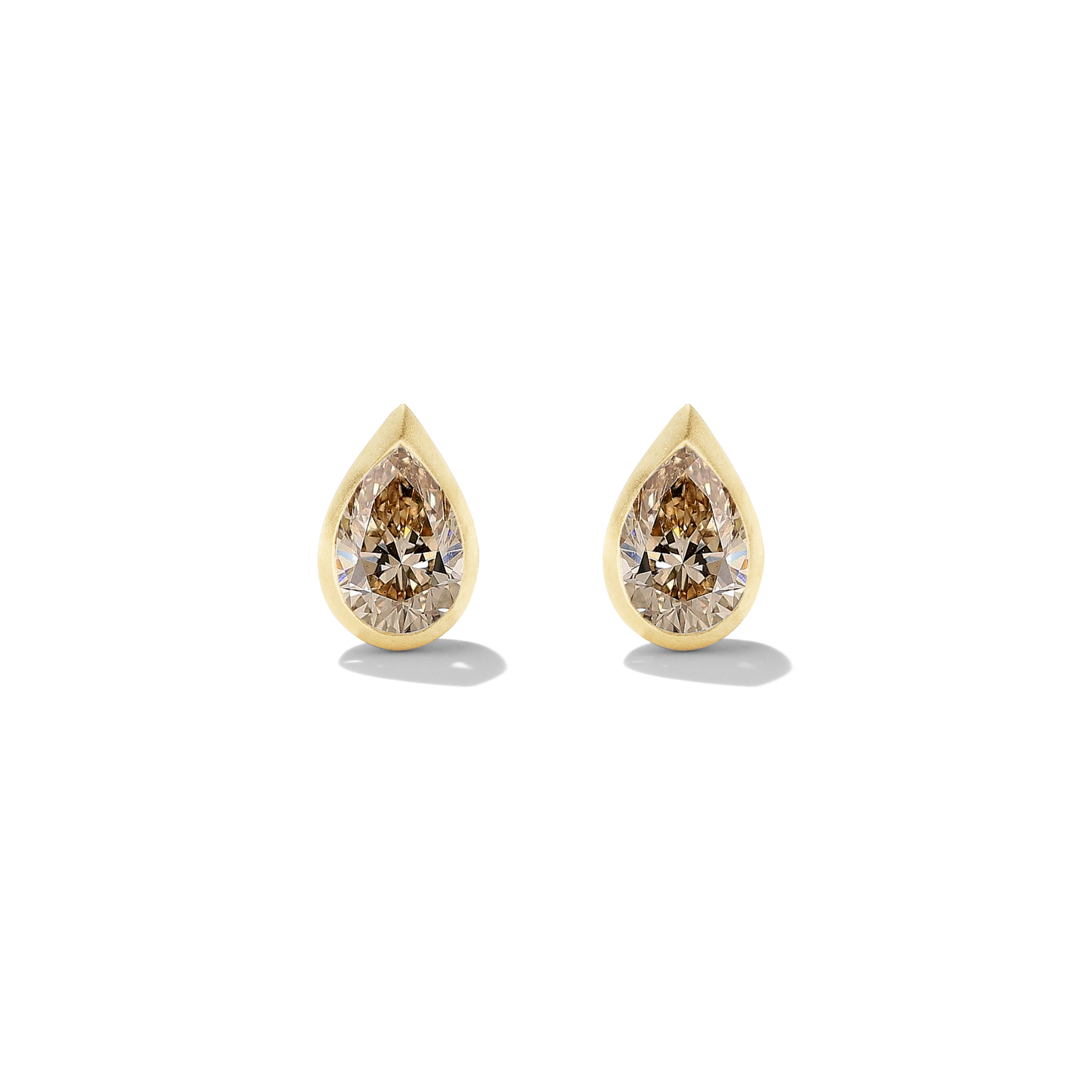 KNOX MINI BROWN DIAMOND STUDS