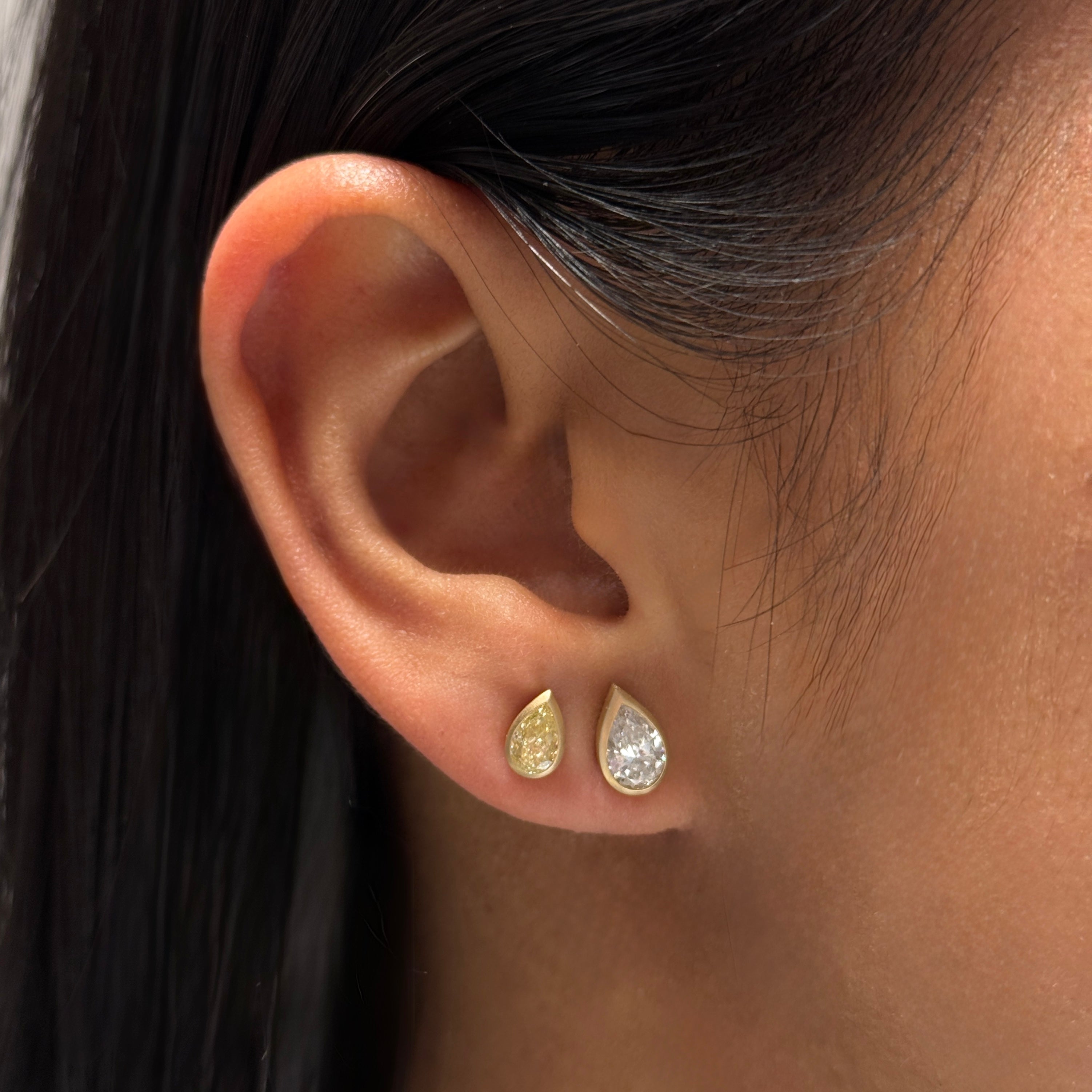 KNOX MINI YELLOW DIAMOND STUDS