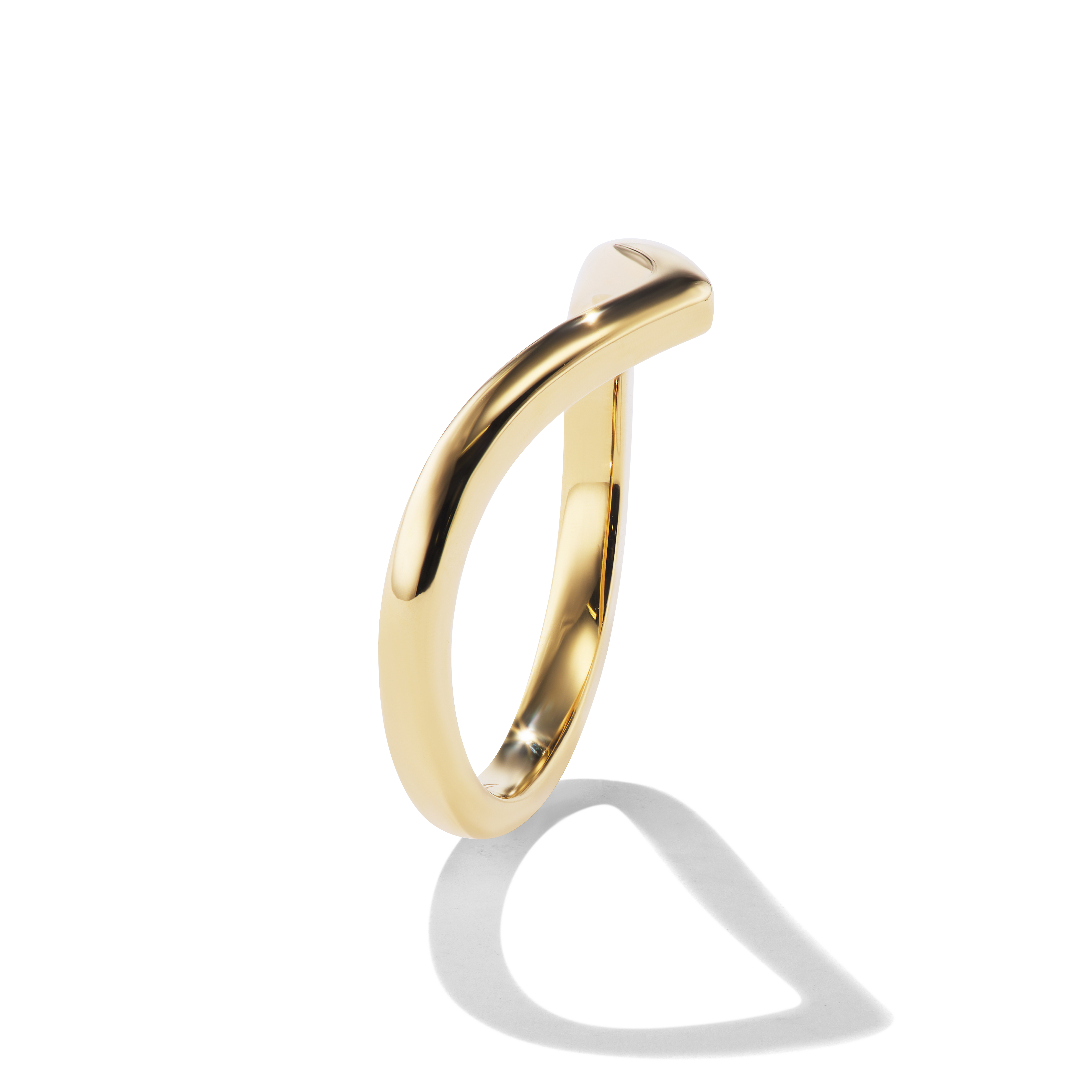 Lexi Band in Yellow Gold, side view