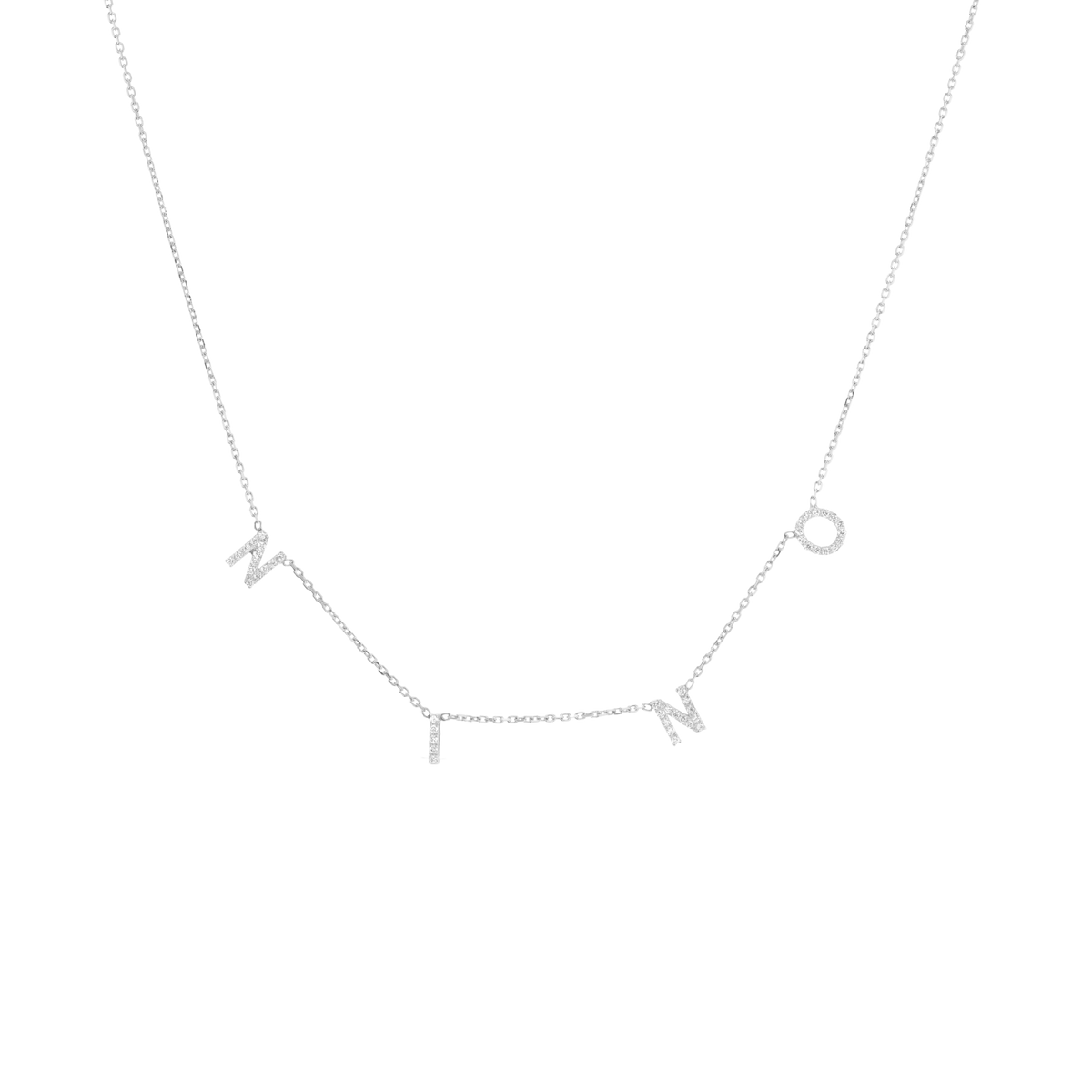NINO DIAMOND LETTER NAME NECKLACE