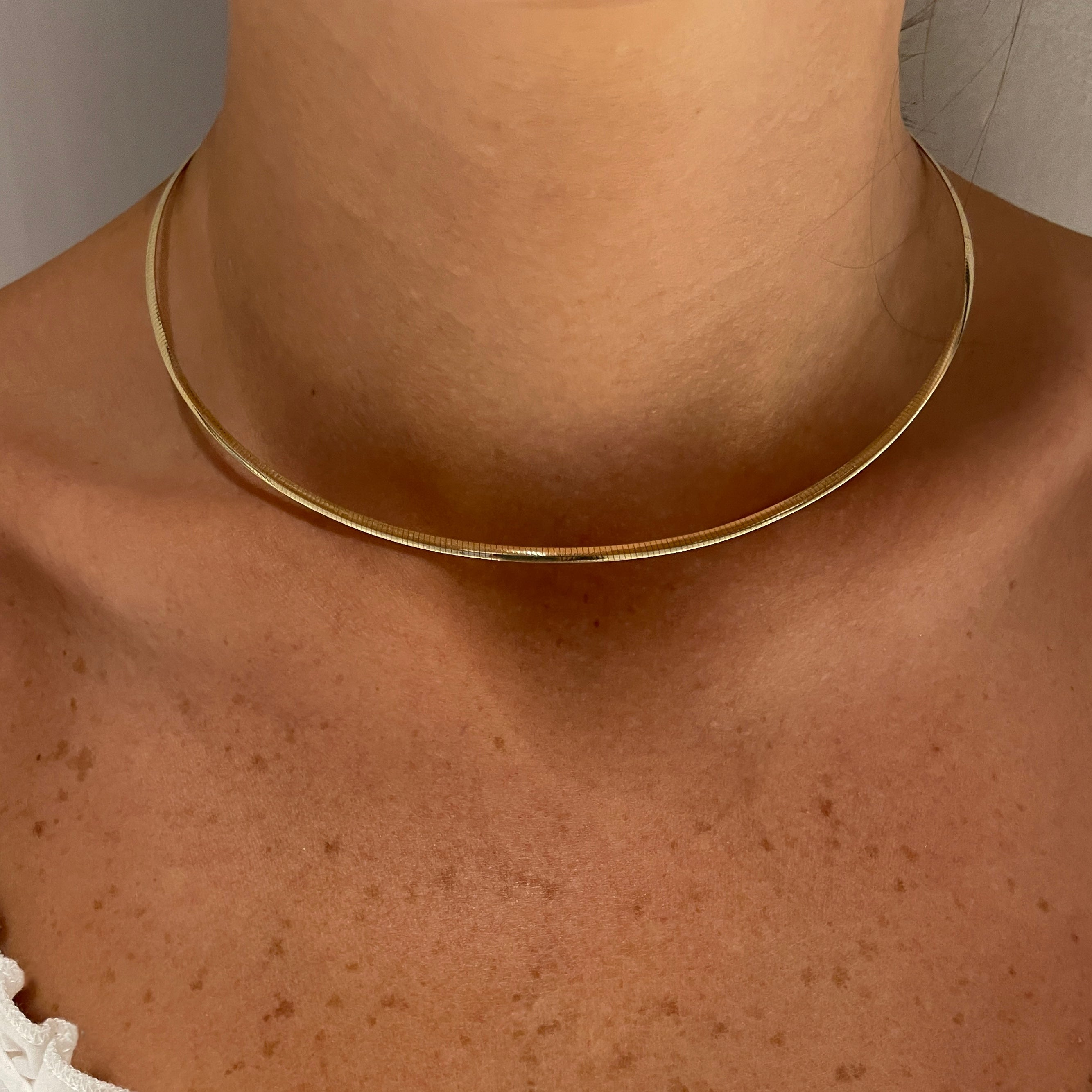 ANEESA 14KT OMEGA CHAIN