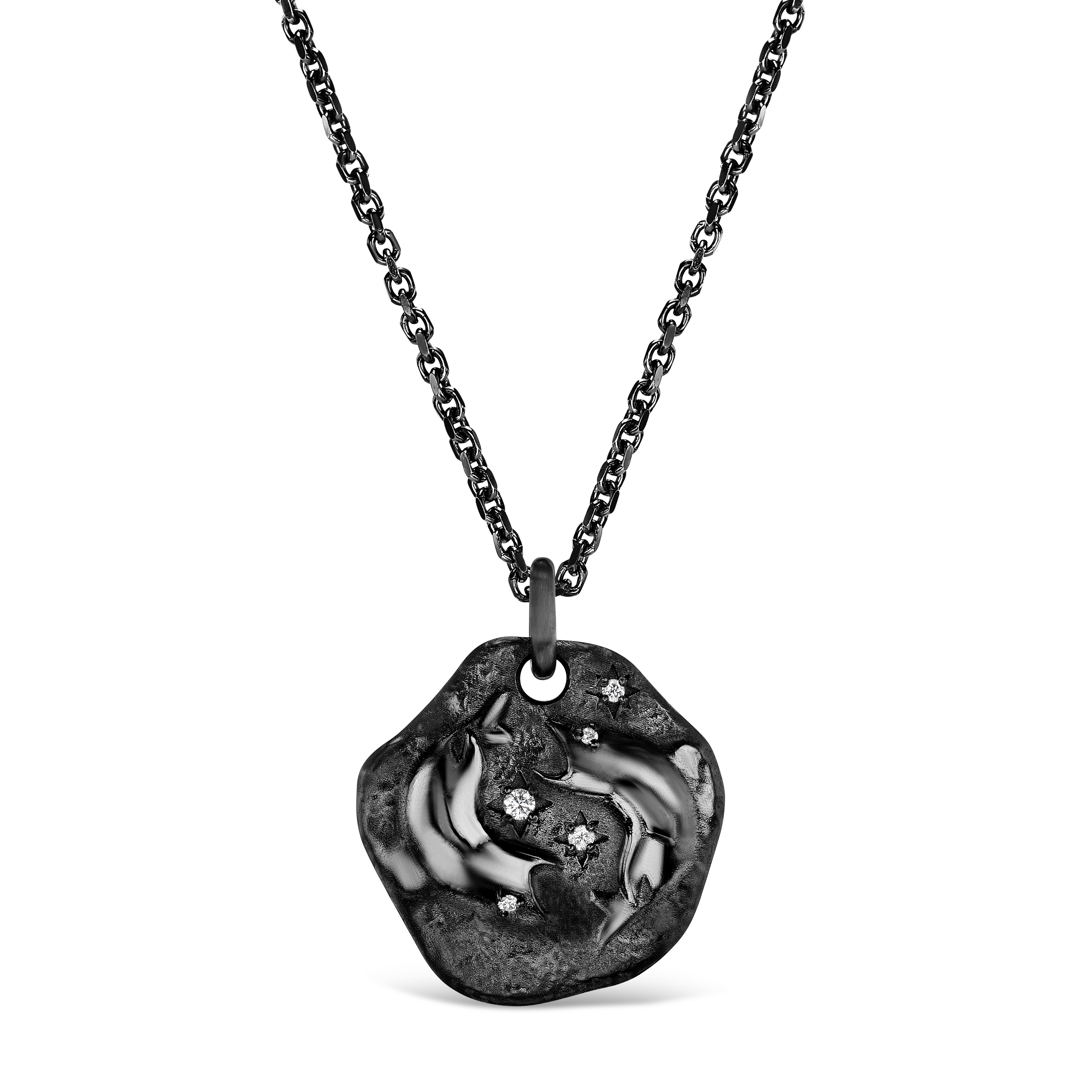 MINI 18KT BLACK GOLD ZODIAC MEDALLION