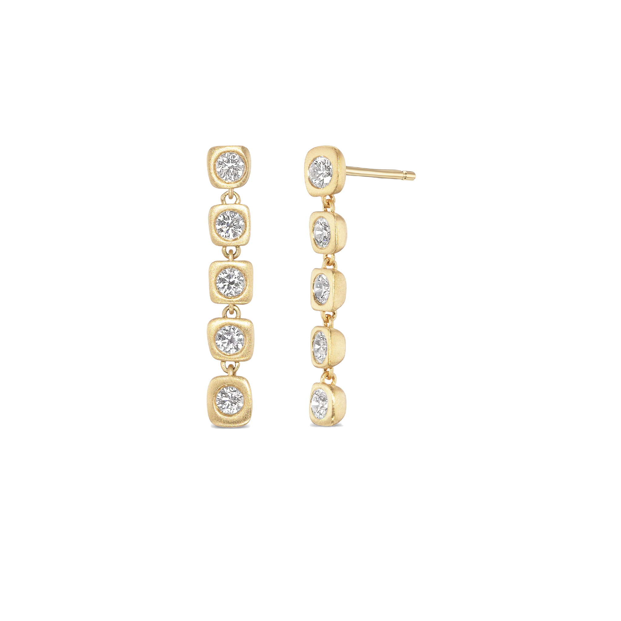 Puffy Bubble Dangle Earrings with 5 Motifs