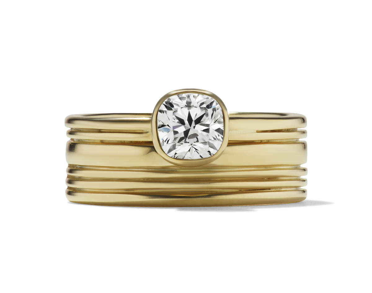 mikoハウスリング AARYAH | MIKO Stacked Bezel Set Diamond Ring