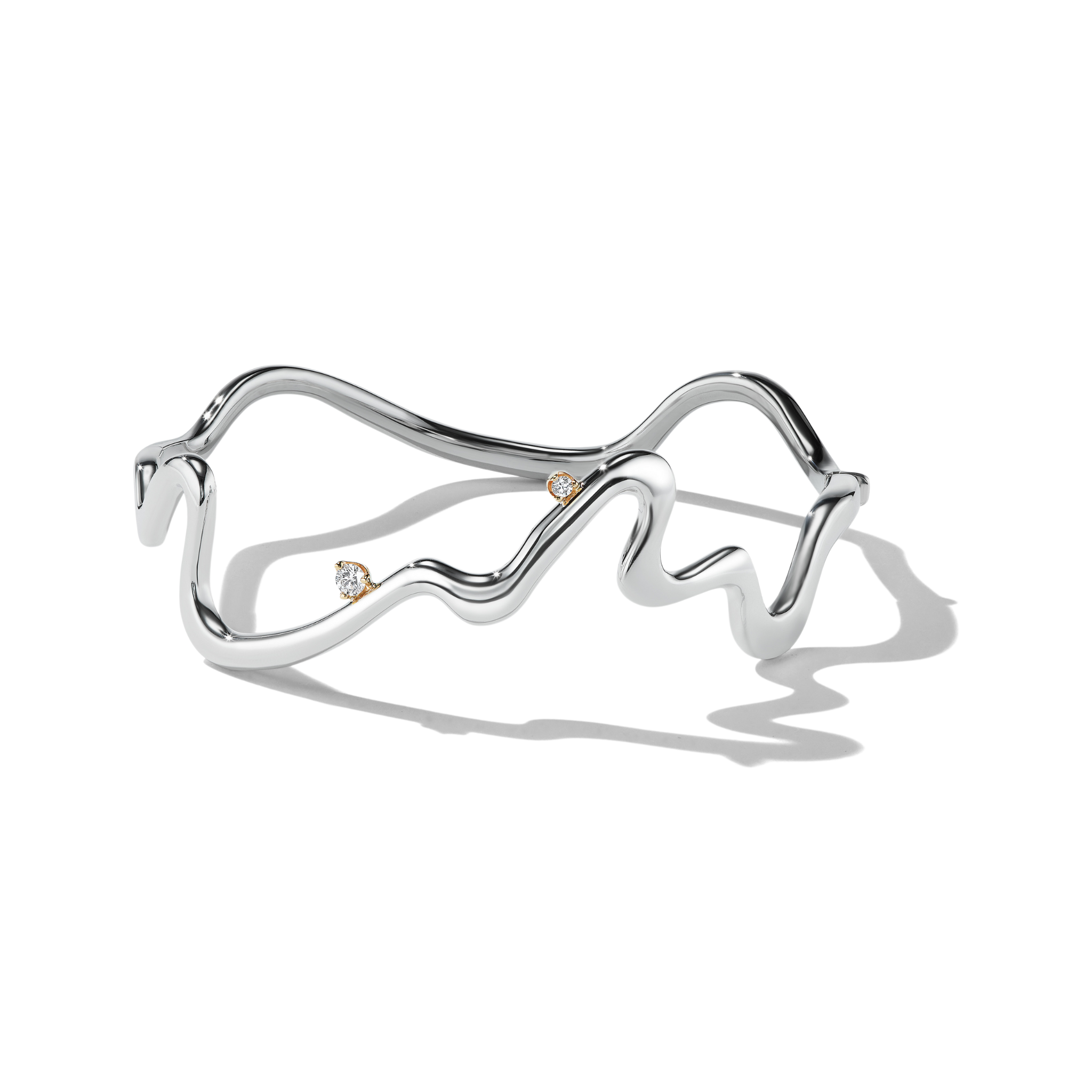 Soma Diamond Cuff - White Gold