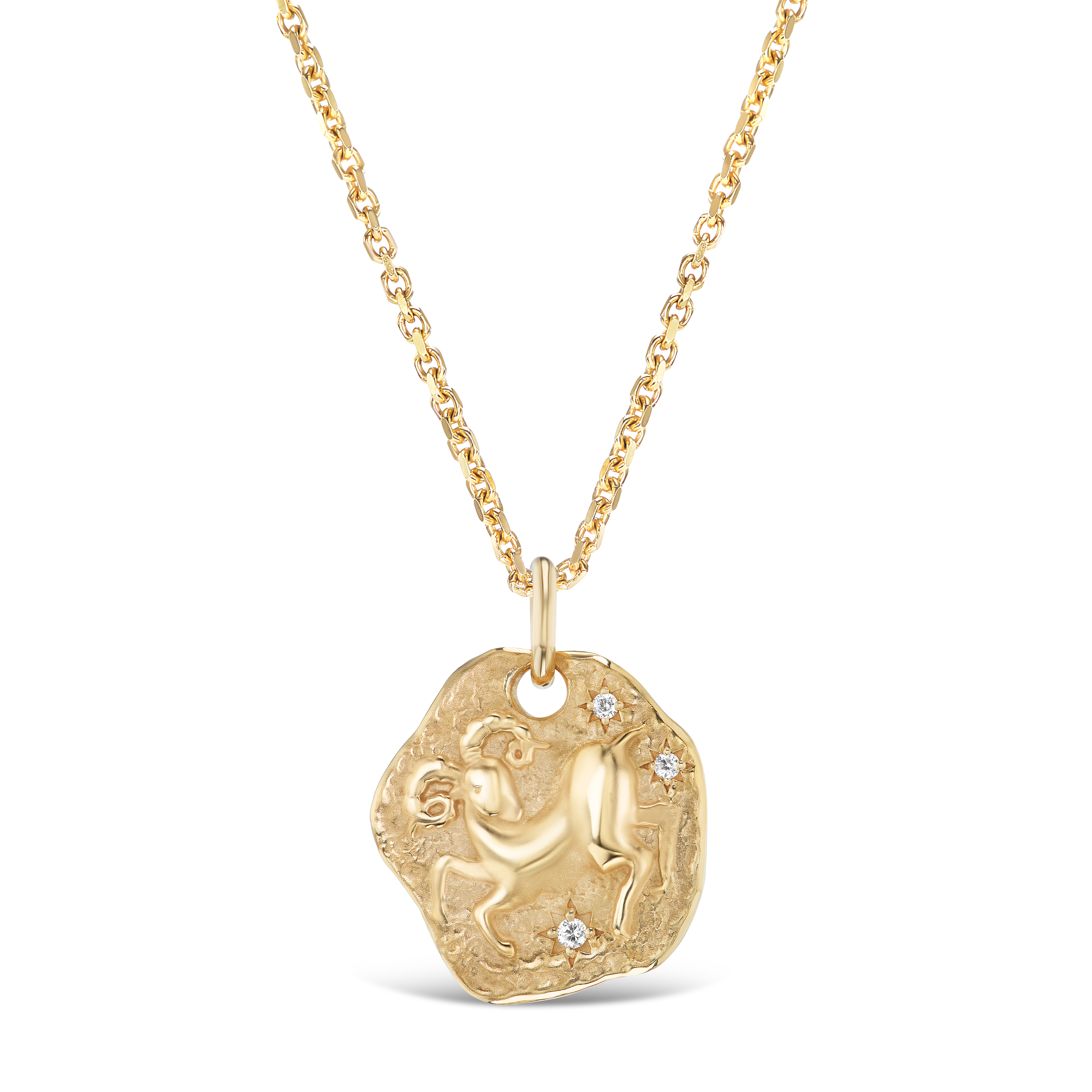 MINI 14KT YG ZODIAC MEDALLION