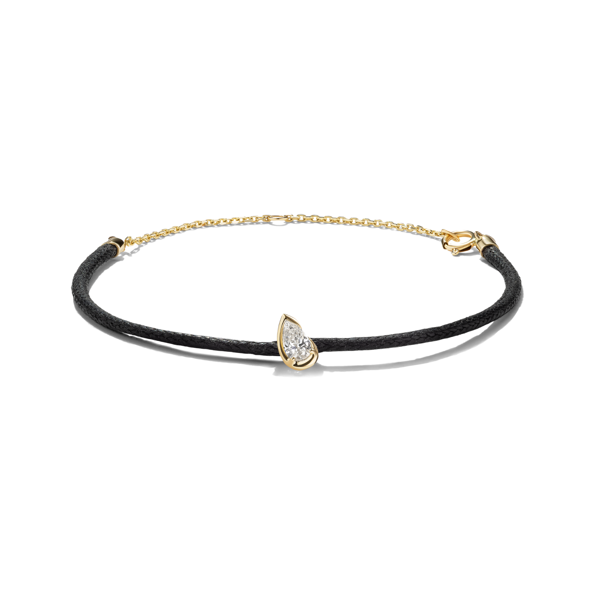 BB THELMA WHITE DIAMOND CORD BRACELET