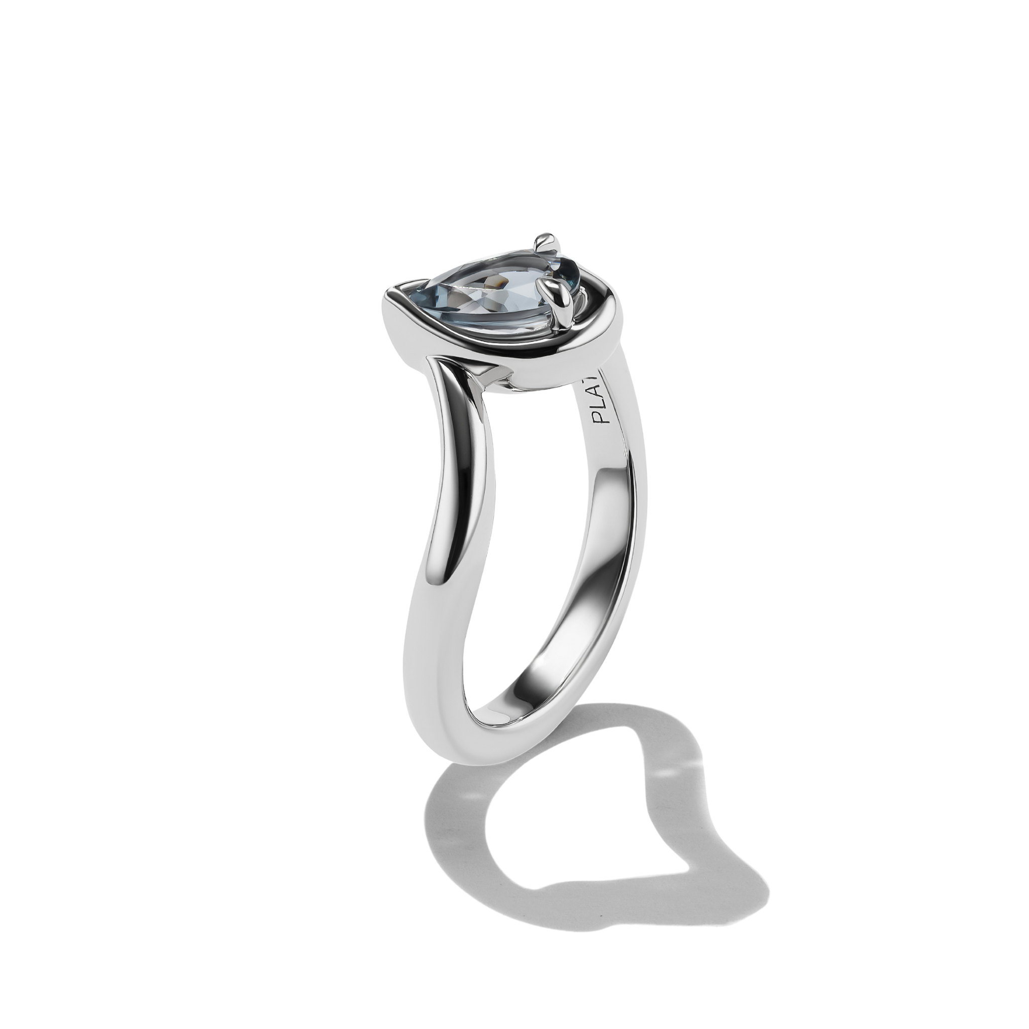 BB Thelma Grey Spinel platinum, side view