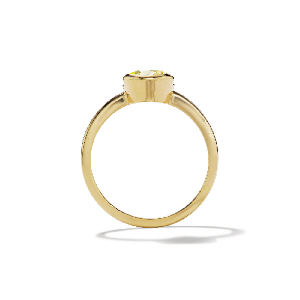 JUPITER ゴールド ツイストリング JUPITER | Yellow Diamond Rings for Women – AARYAH
