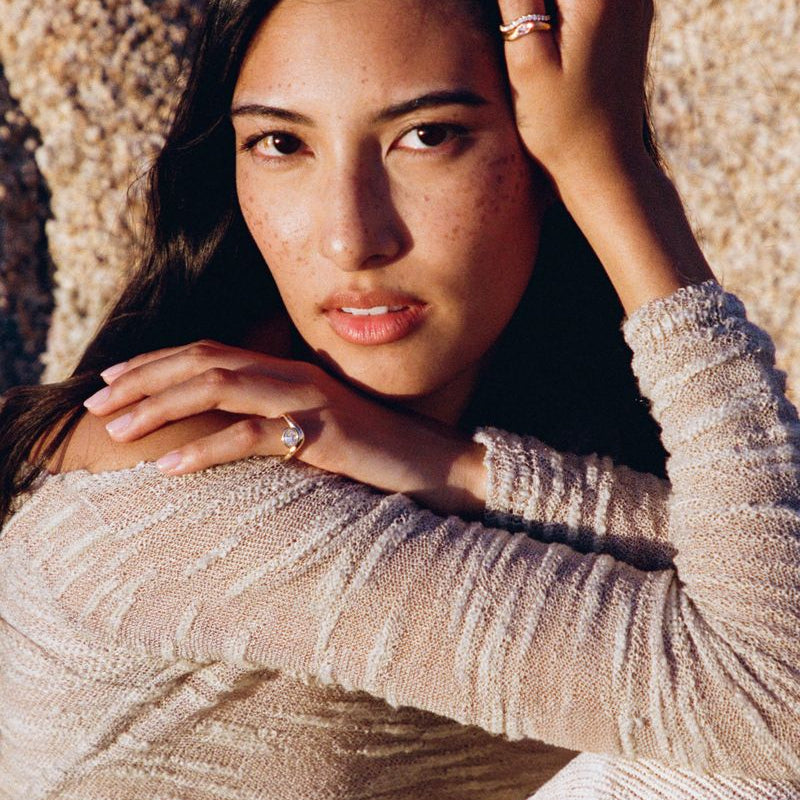 BB DEEPA BROWN DIAMOND PINKY RING