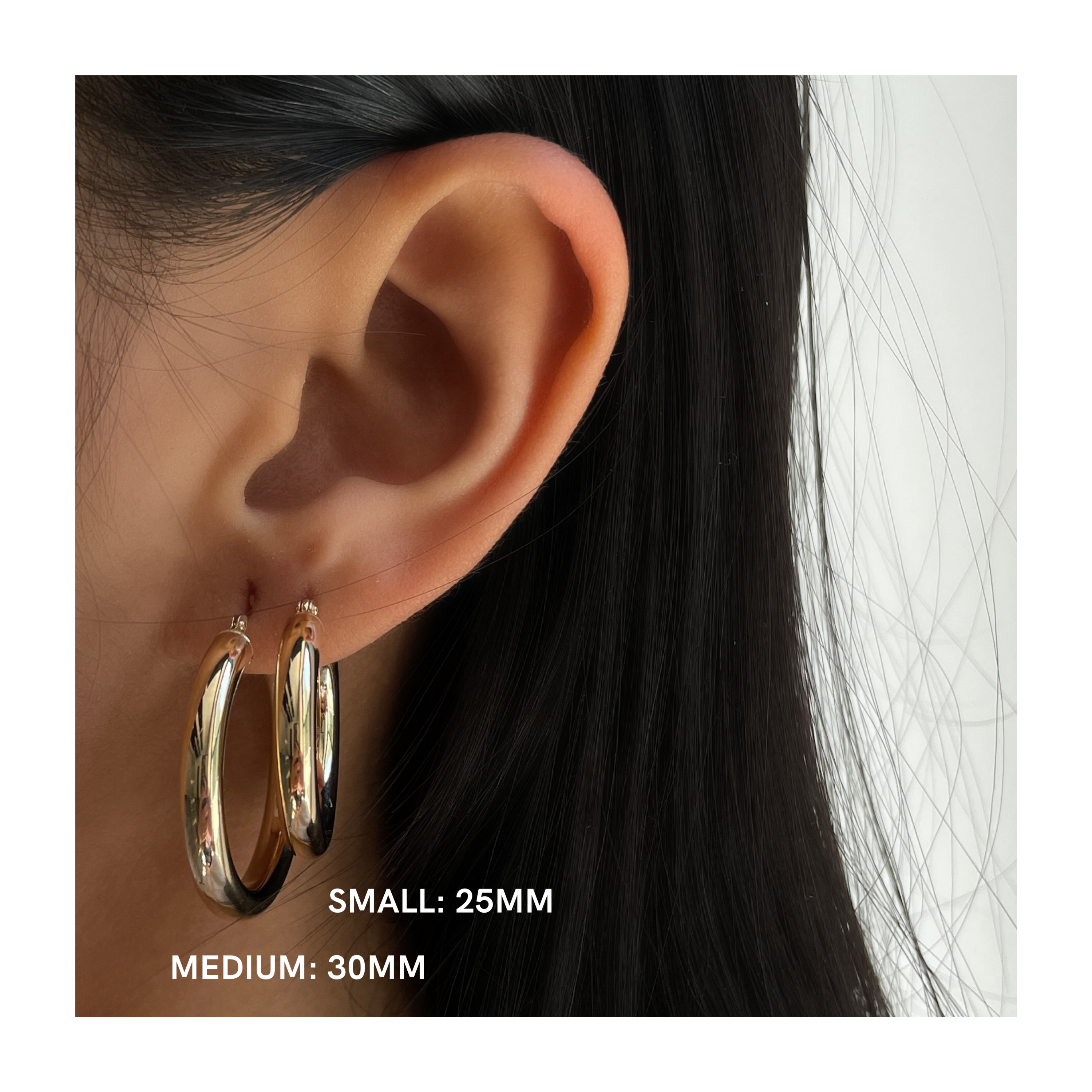 ANANYA 14KT YELLOW GOLD HOOPS