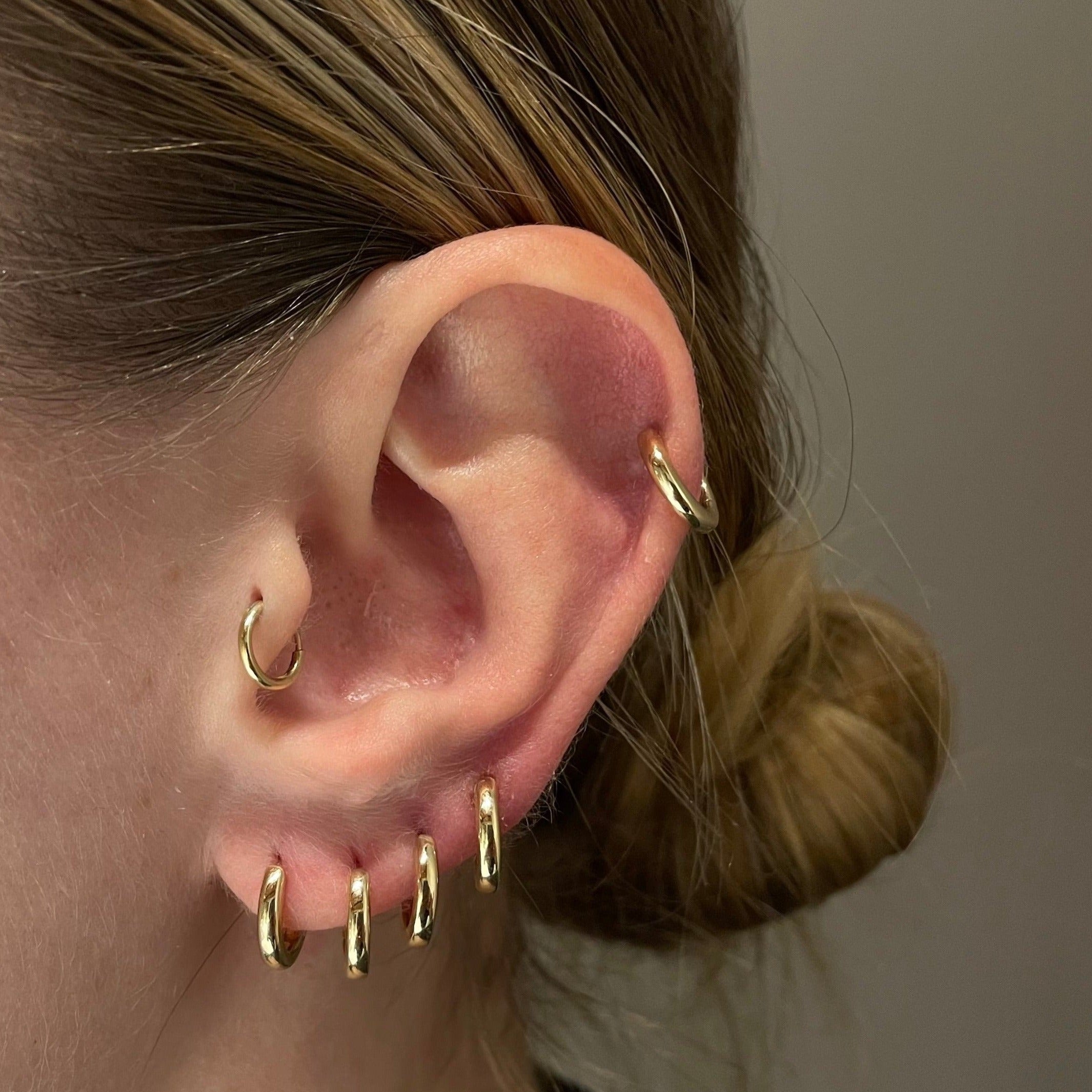 GOLD HUGGIE EARRINGS