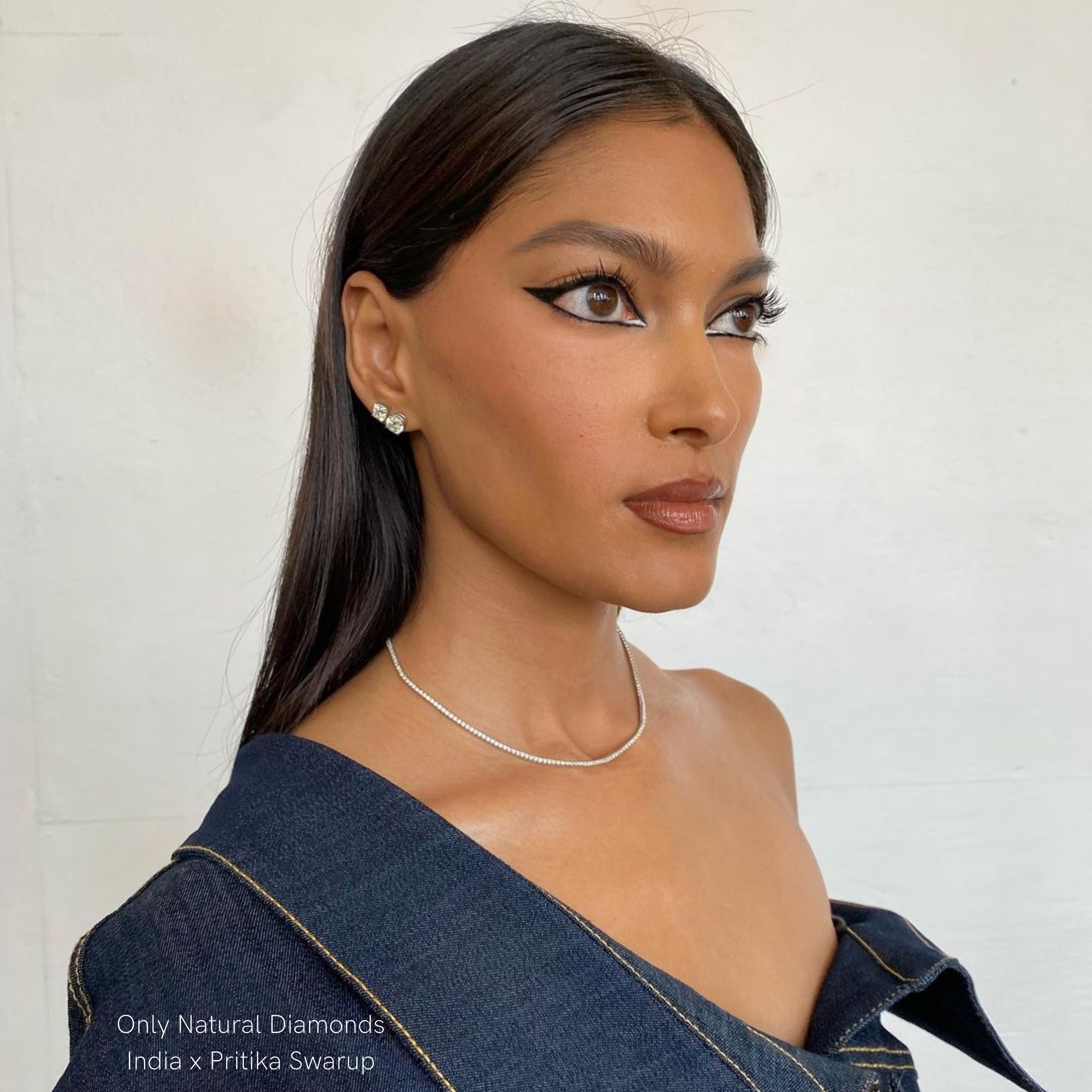 MINA White Diamond Tennis Necklace - Only Natural DiamondsIndiax Pritika Swarup