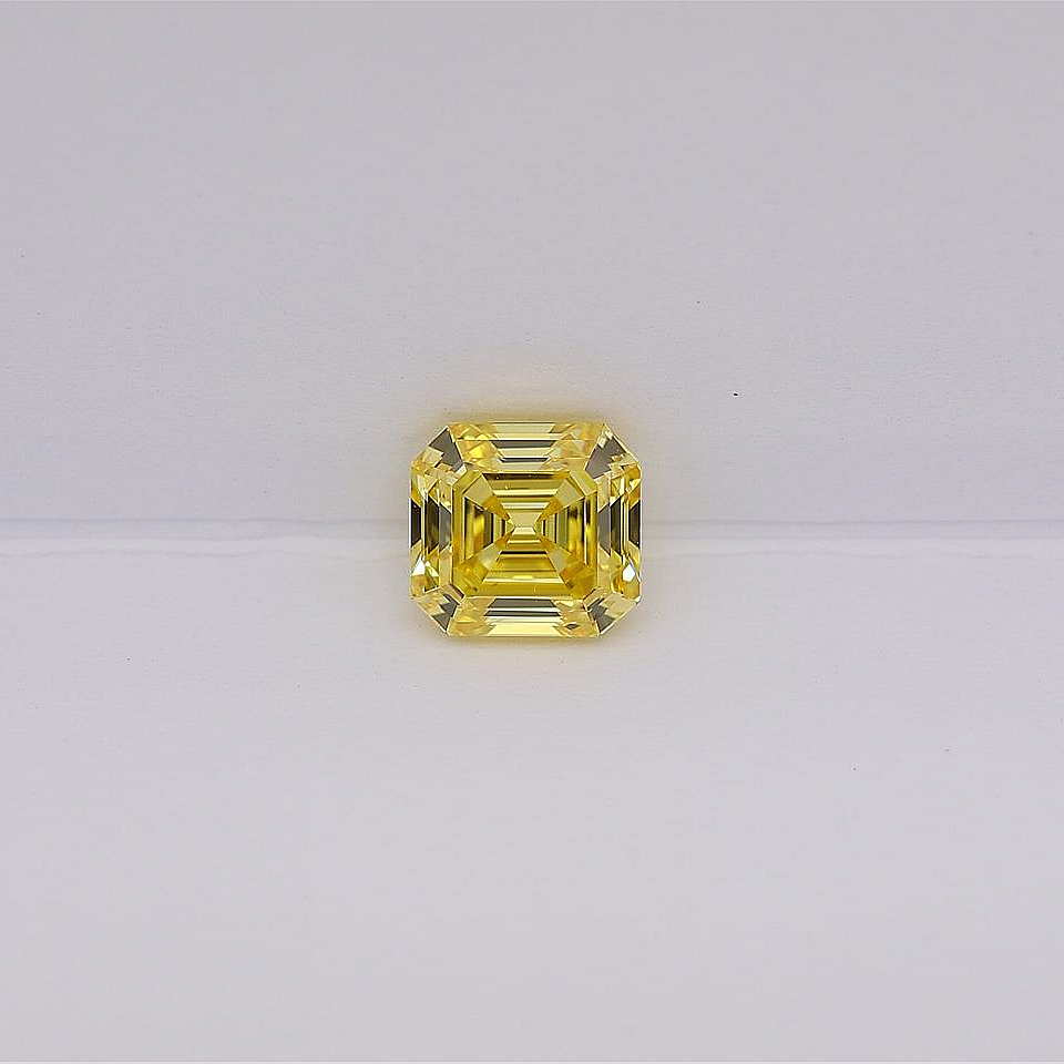 AARYAH | 1.01 CRT FVY VS2 SQUARE EMERALD CUT DIAMOND