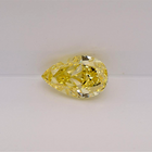Fancy Vivid Yellow Pear Modified Brilliant Cut Diamond 