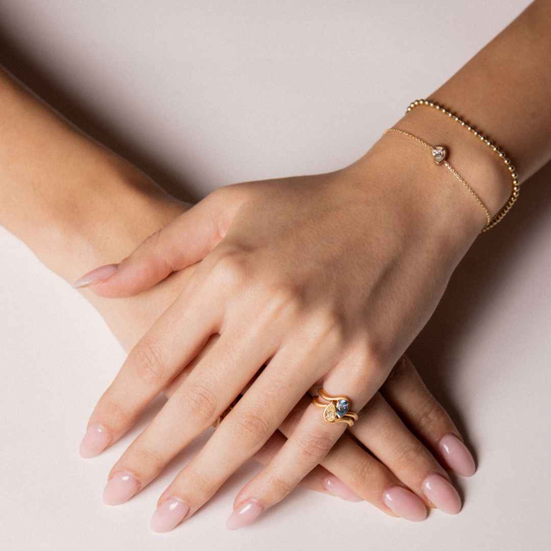 BB THELMA WHITE DIAMOND CHAIN BRACELET