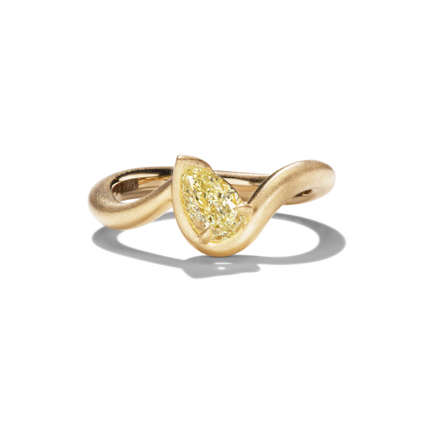 AARYAH | BB THELMA YELLOW DIAMOND PINKY RING