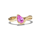 BB THELMA PINK SAPPHIRE PINKY RING, front view