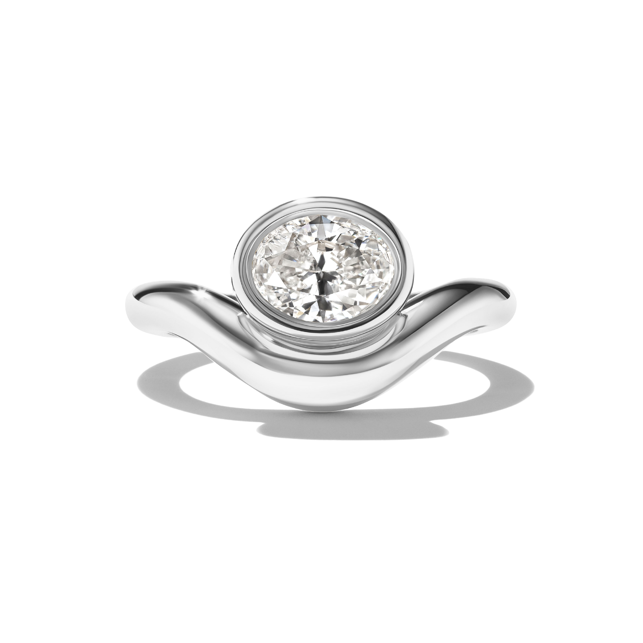 BB DEEPA WHITE DIAMOND PINKY RING