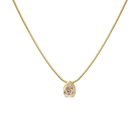 BB KYRAH BROWN PEAR PENDANT DIAMOND NECKLACE