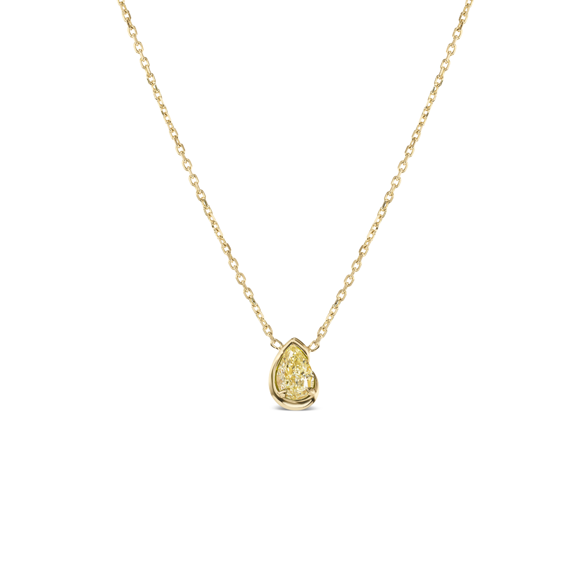 bb thelma necklace - yellow diamond
