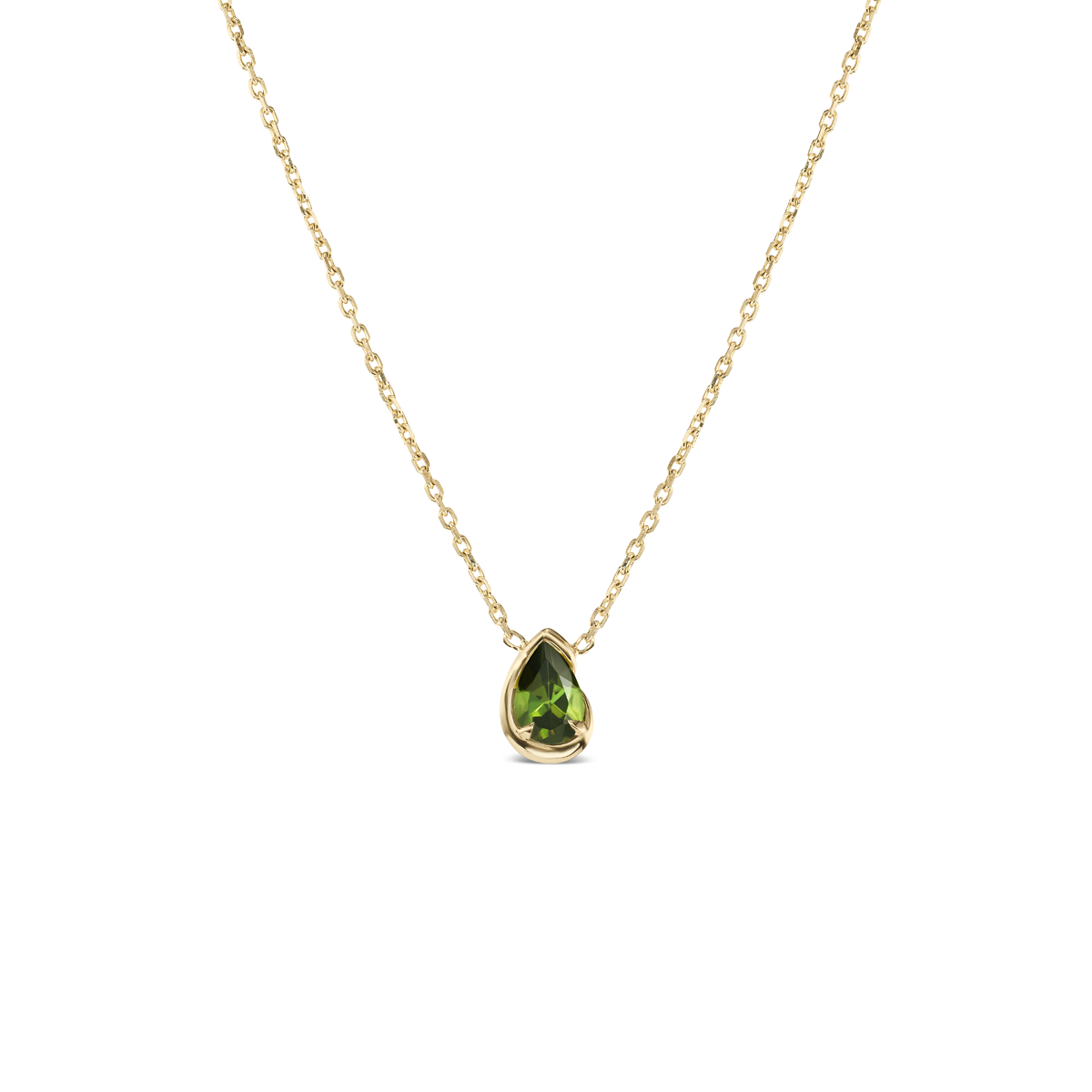 bb thelma necklace - green tourmaline
