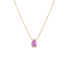 BB Thelma Necklace - Pink Sapphire 14k Yellow gold