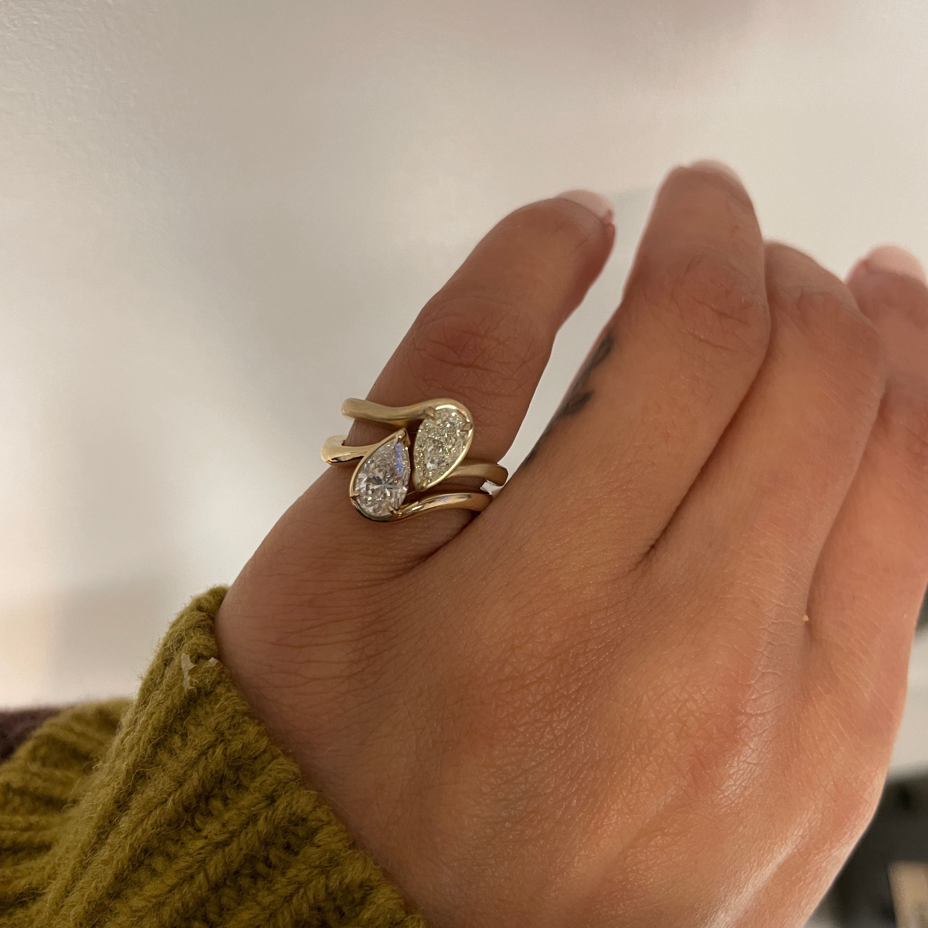 BB TALIA YELLOW DIAMOND PINKY RING