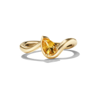 BB THELMA CITRINE GEMSTONE PINKY RING, front view